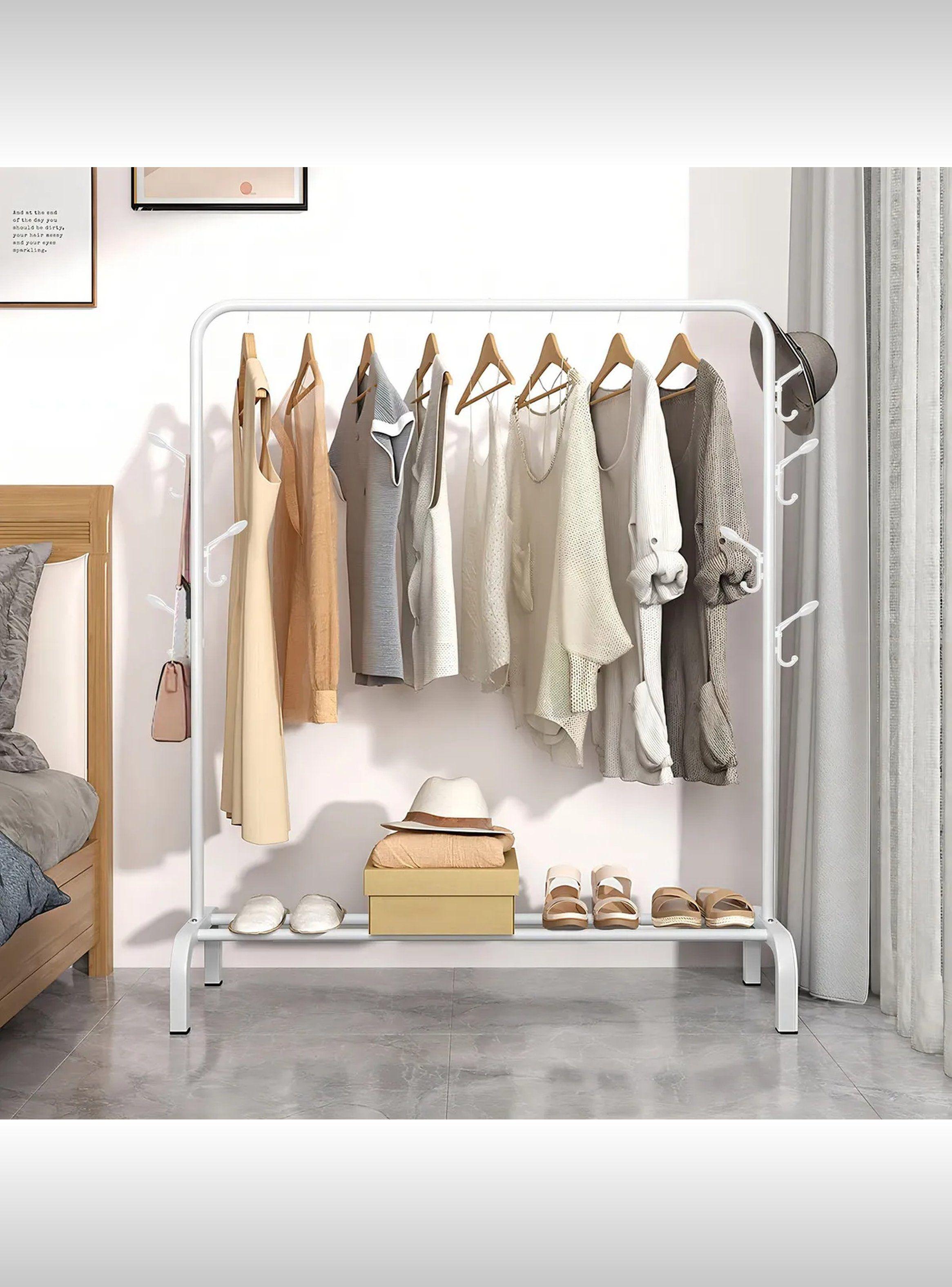 Perchero Metálico Multifuncional Resistente 25mm con Ganchos Laterales-6