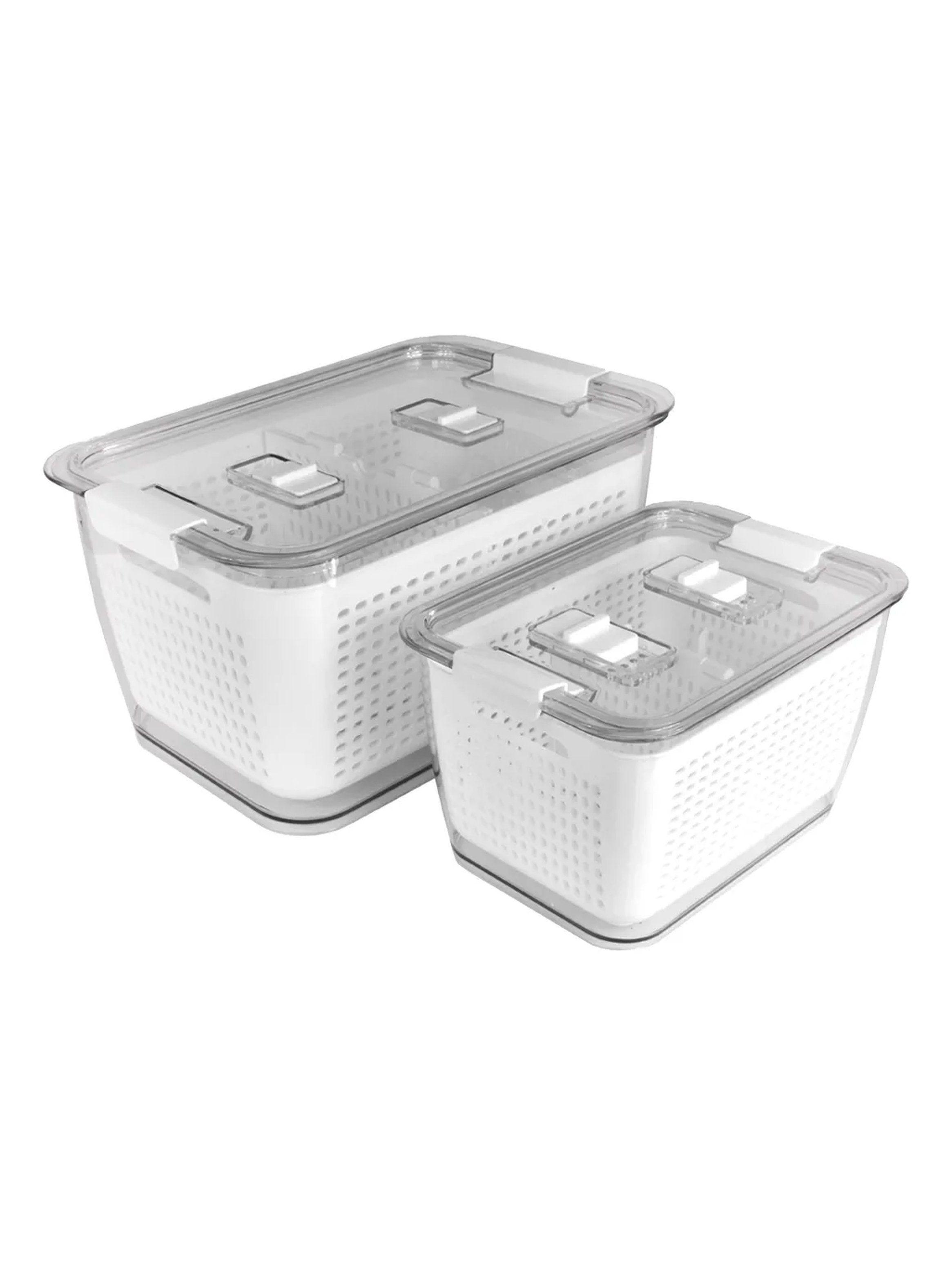 Caja Organizadora de Alimentos Transparente Plástica Con Tapa-4