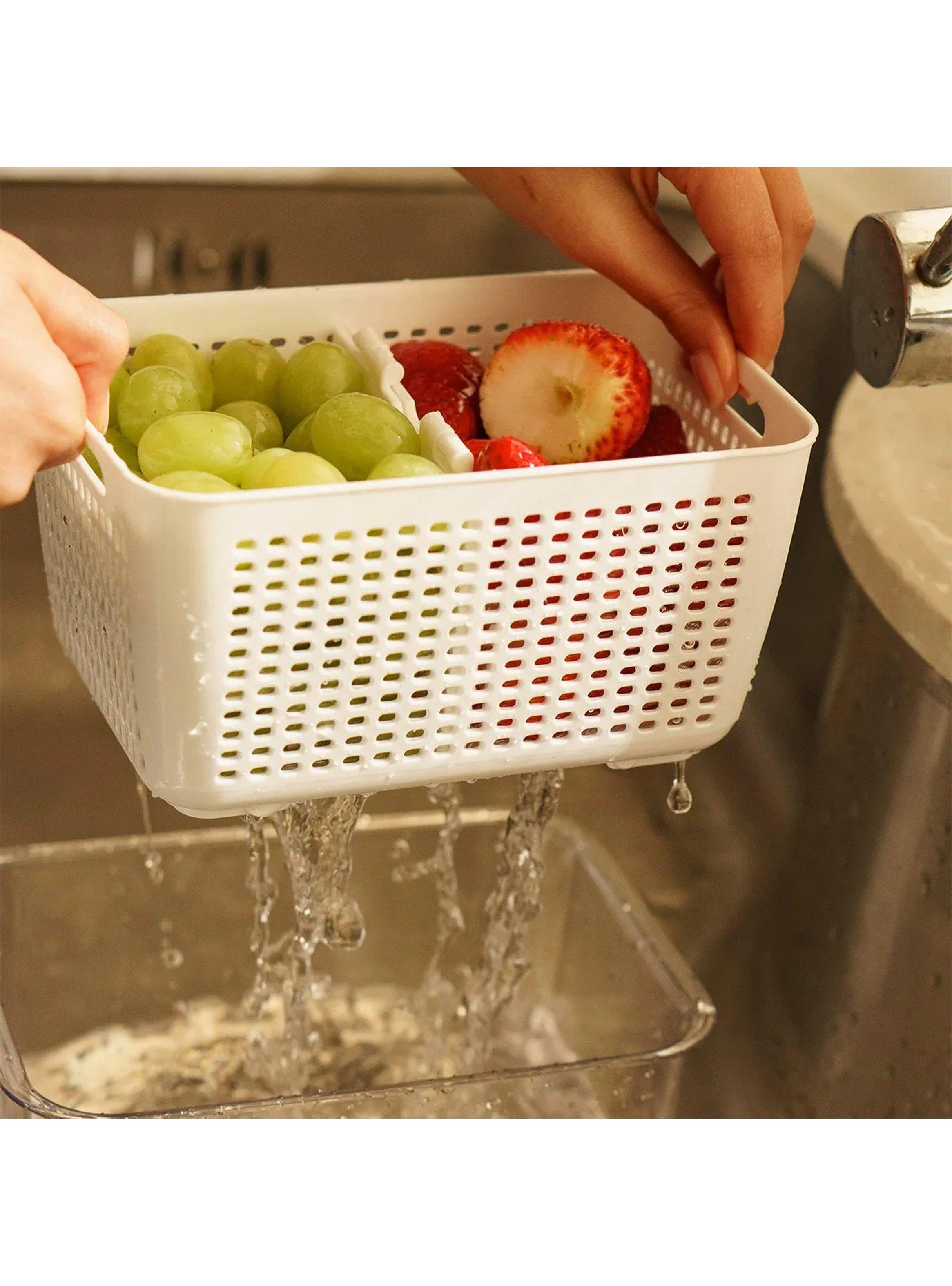 Caja Organizadora de Alimentos Transparente Plástica Con Tapa-7