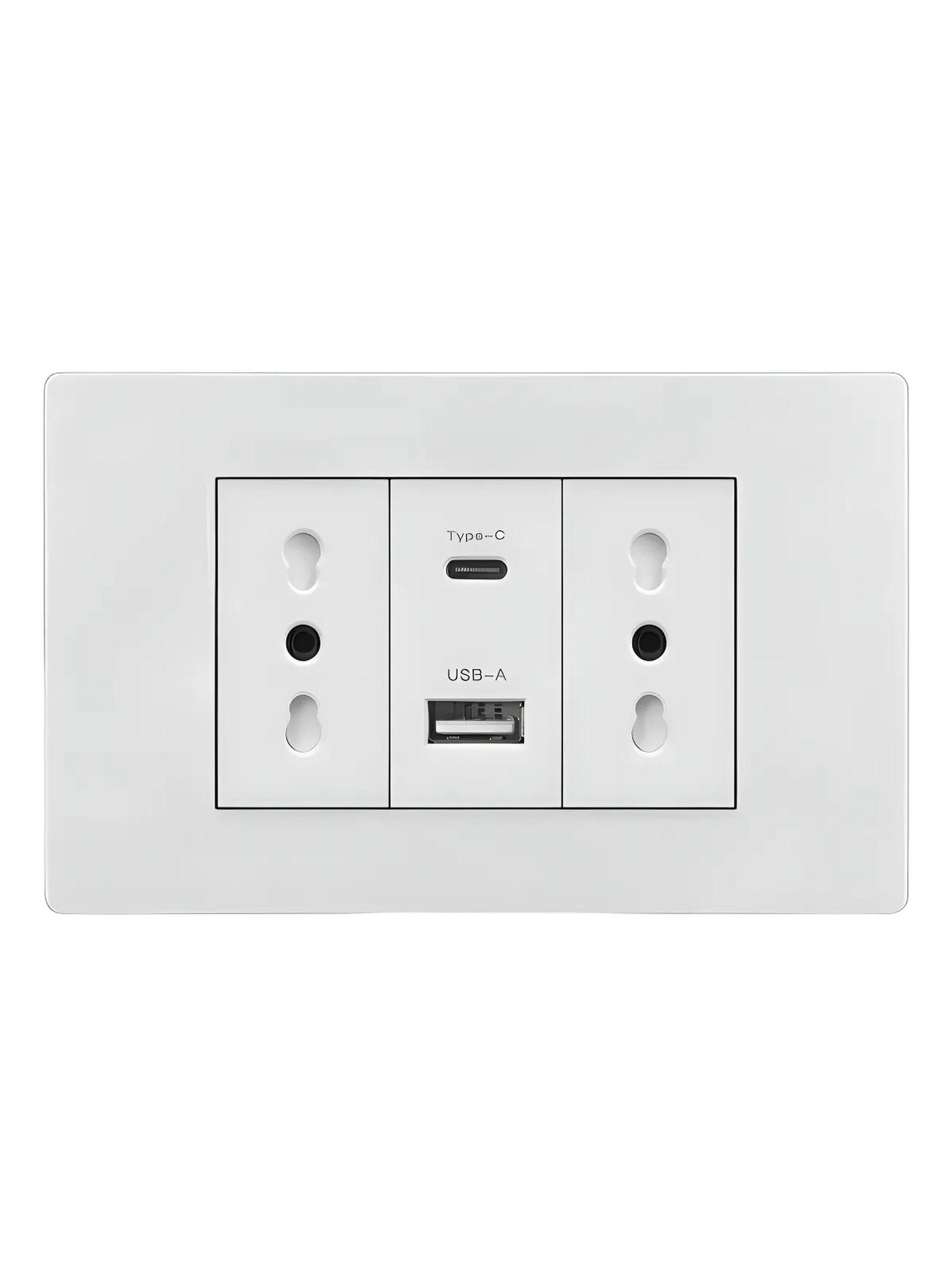 Enchufe de Pared 2IT con USB Tipo-C 20W Blanco-0