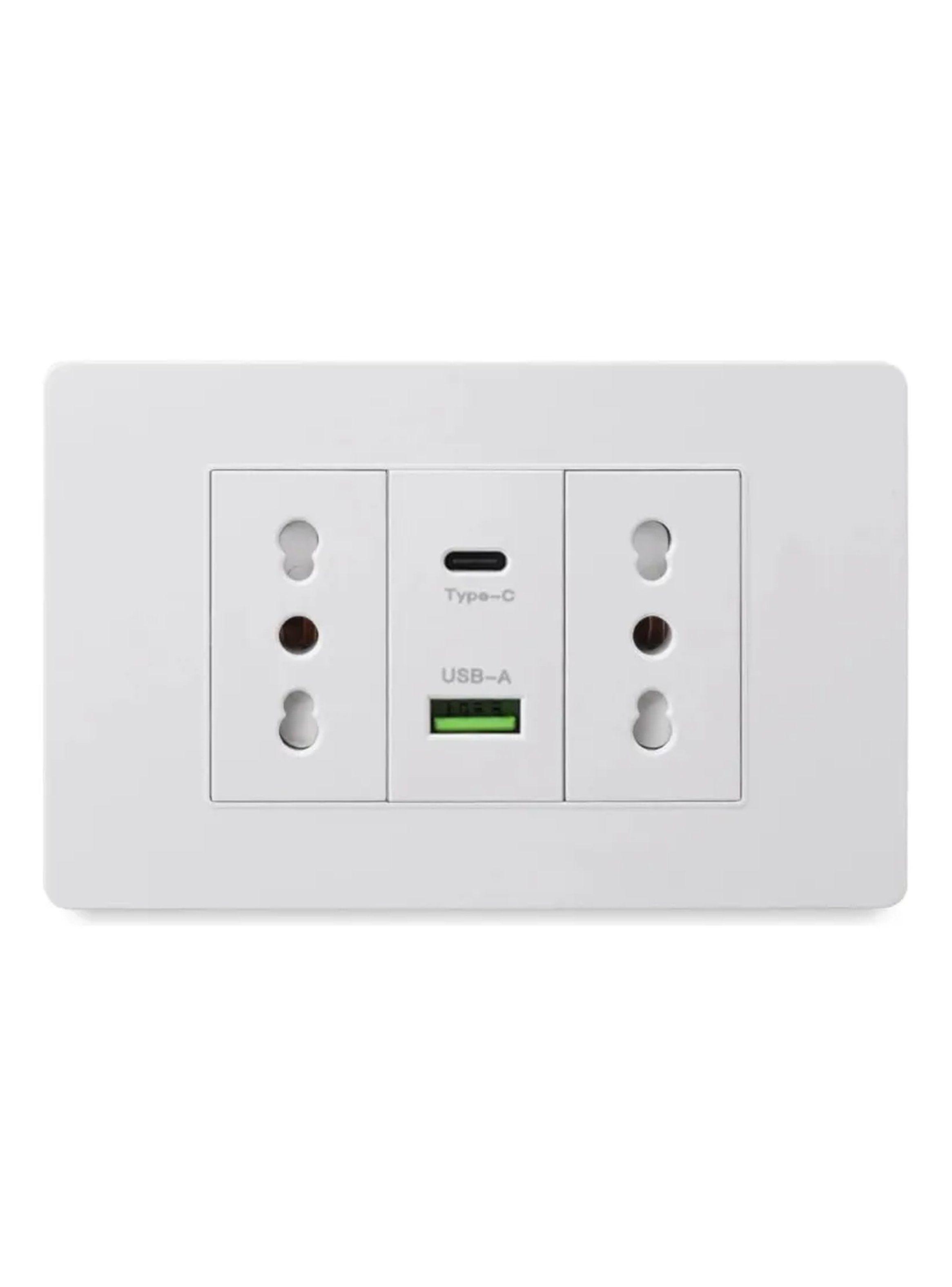Enchufe de Pared 2IT con USB Tipo-C 20W Blanco-1