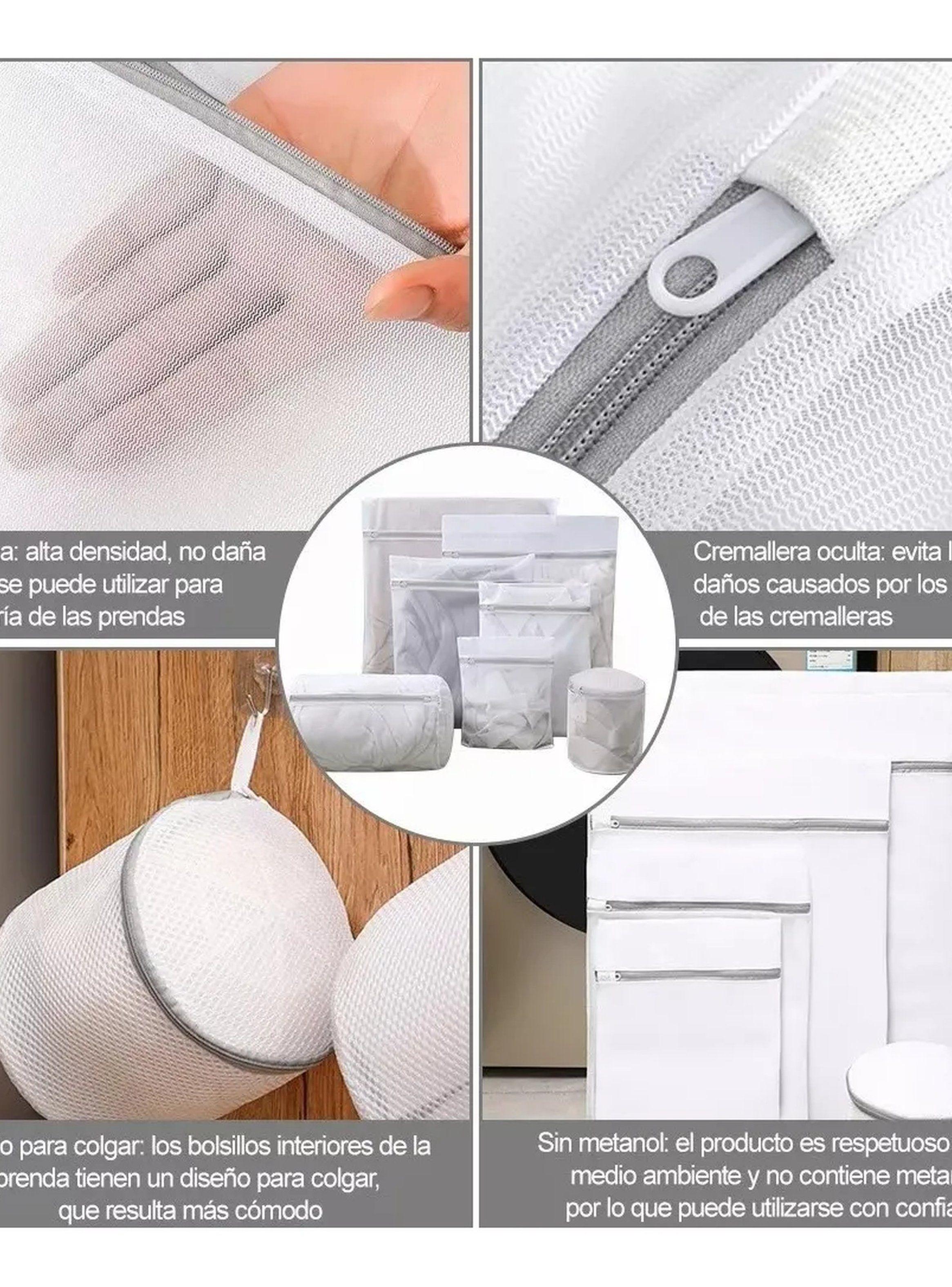 Bolsas de Lavandería de Malla Reutilizable Blanco Varios Tamaños-5