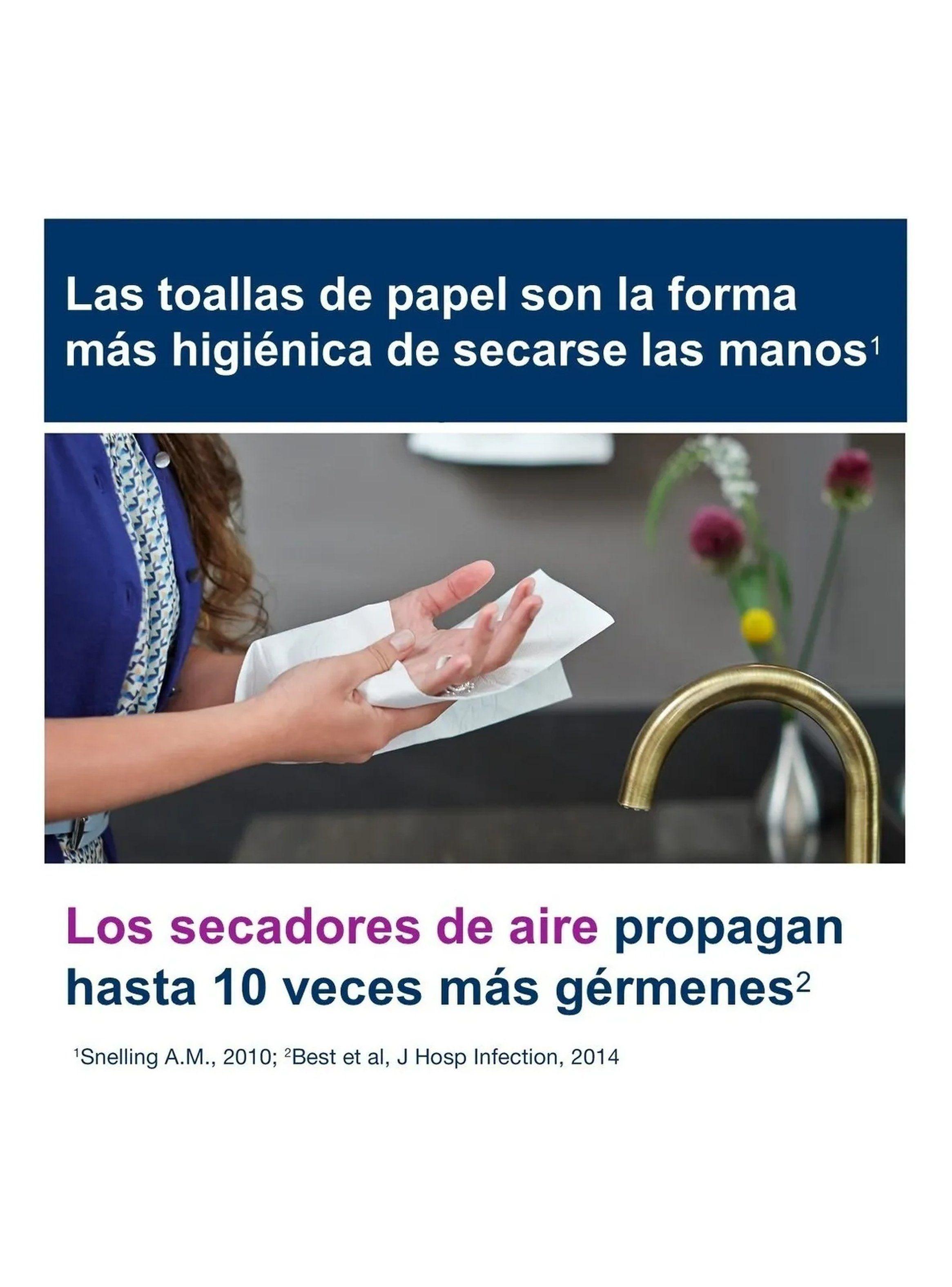 Dispensador De Toallas De Papel Blanco Con 200 Hojas-2