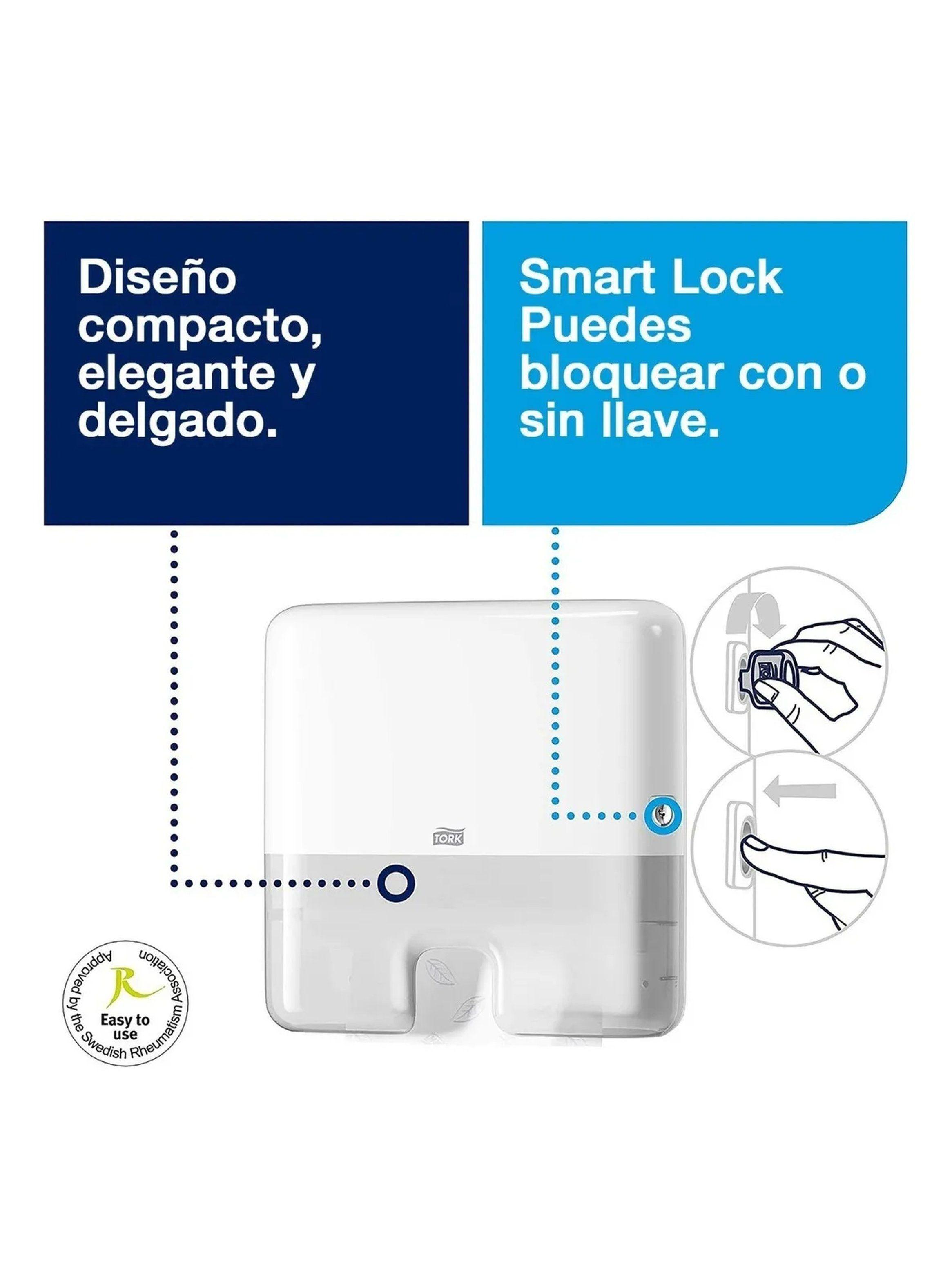 Dispensador De Toallas De Papel Blanco Con 200 Hojas-4