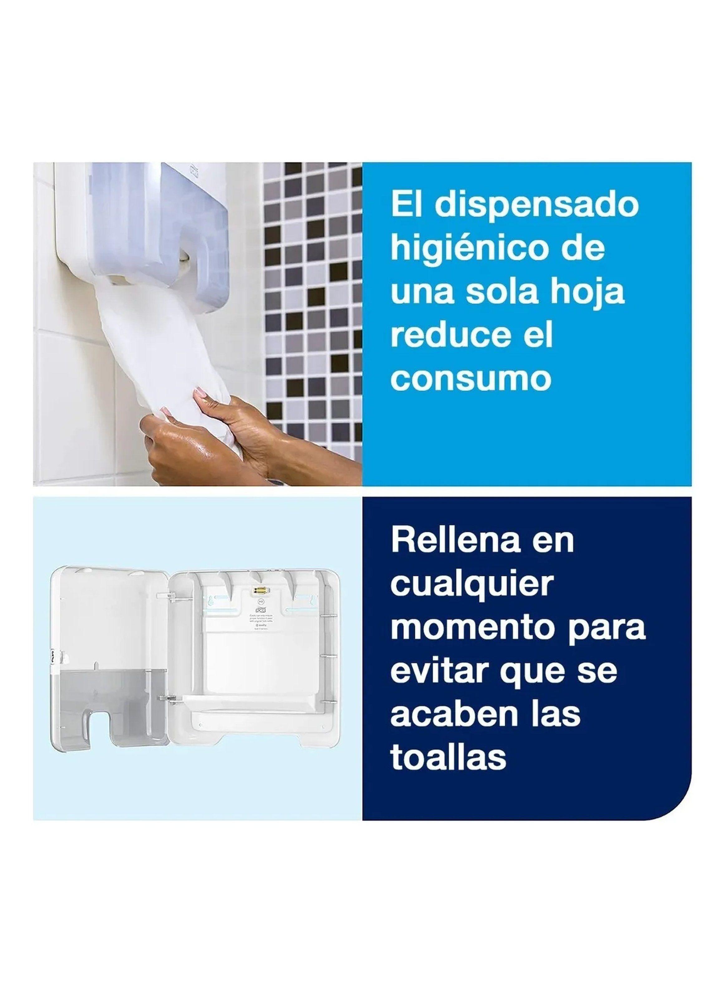 Dispensador De Toallas De Papel Blanco Con 200 Hojas-5