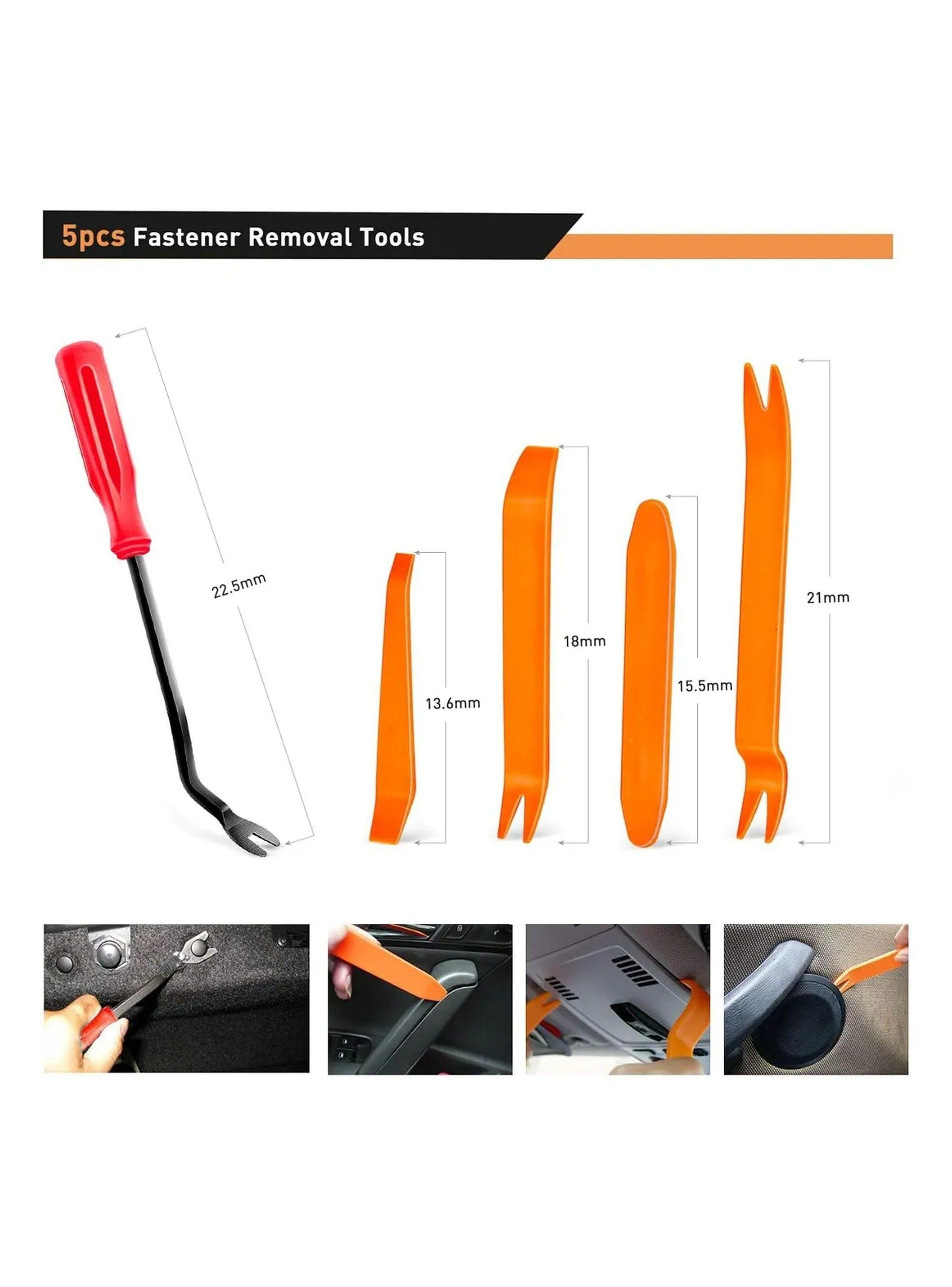 Kit de Sujetadores Plásticos Automotrices 415 Piezas con Herramientas-4