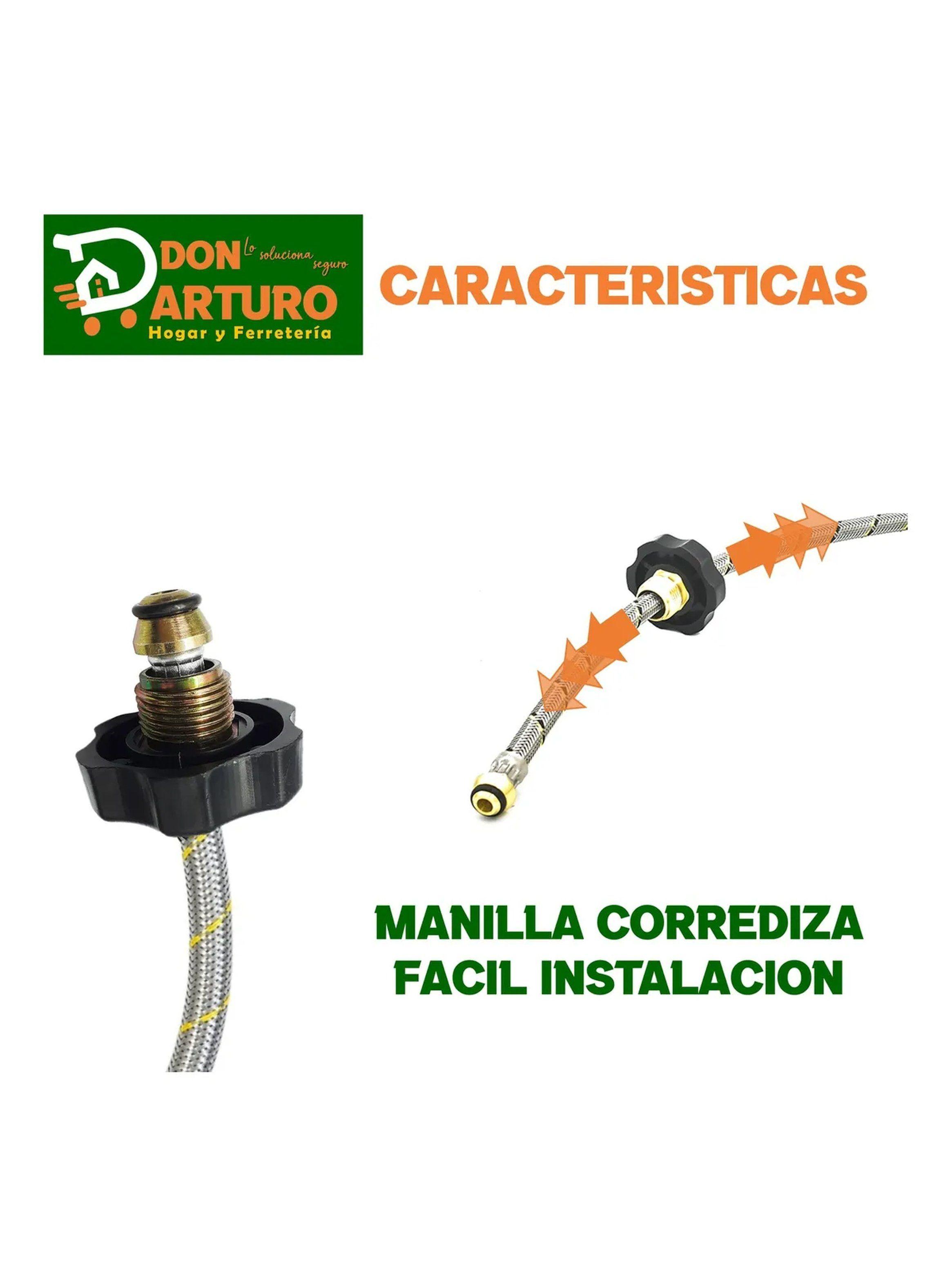 Manguera Flexible para Gas 45 Kgs Certificación SEC 60 Cm 7/8” x 7/16”-5
