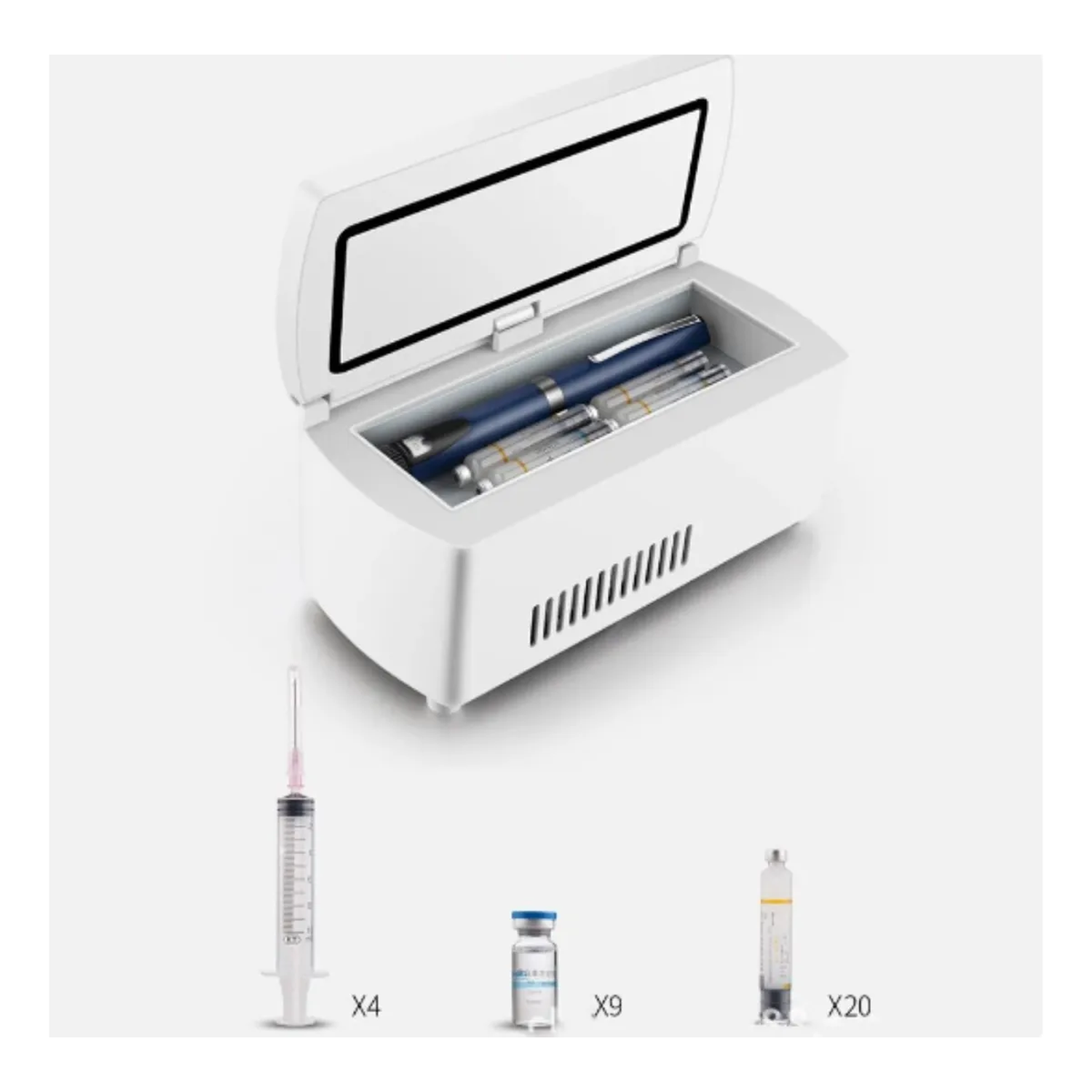 Mini Refrigerador Portátil Termostático Digital 2-8°C 20W-2