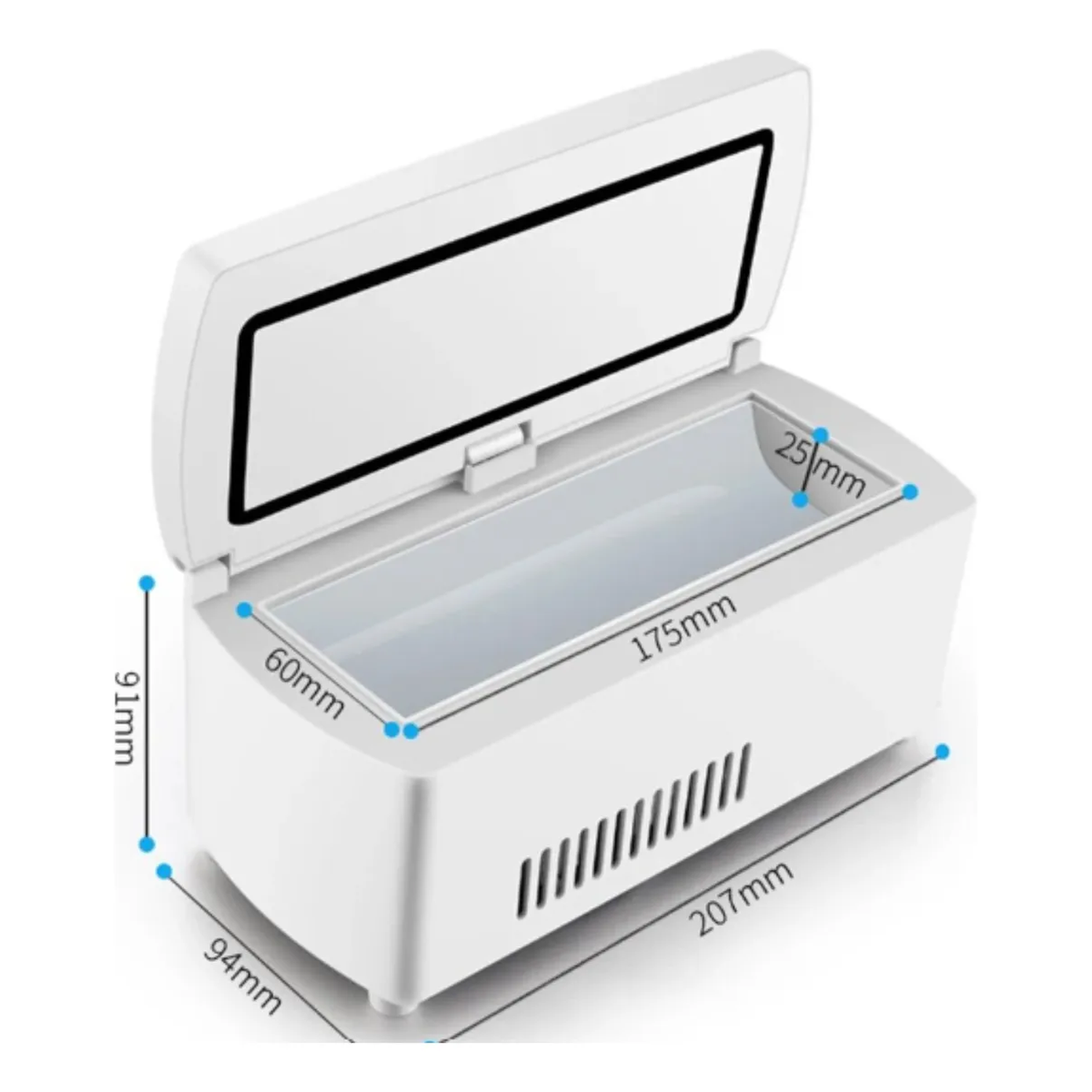 Mini Refrigerador Portátil Termostático Digital 2-8°C 20W-3