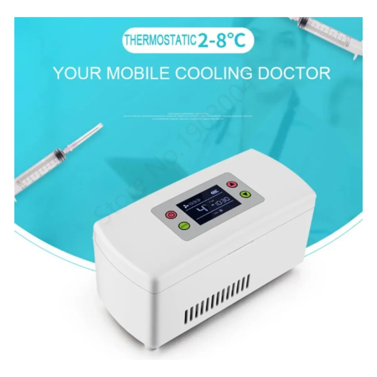 Mini Refrigerador Portátil Termostático Digital 2-8°C 20W-5