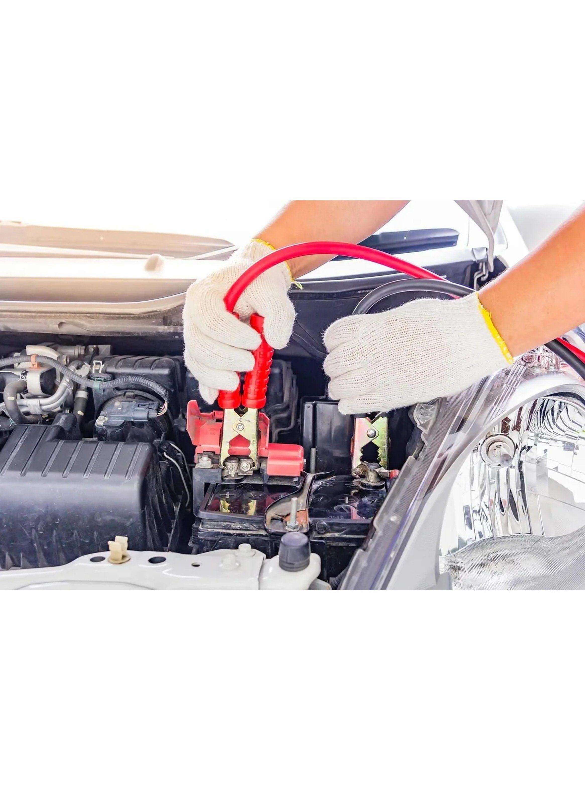 Pinzas de Cocodrilo Metálicas Aisladas 50A Roja y Negra-3