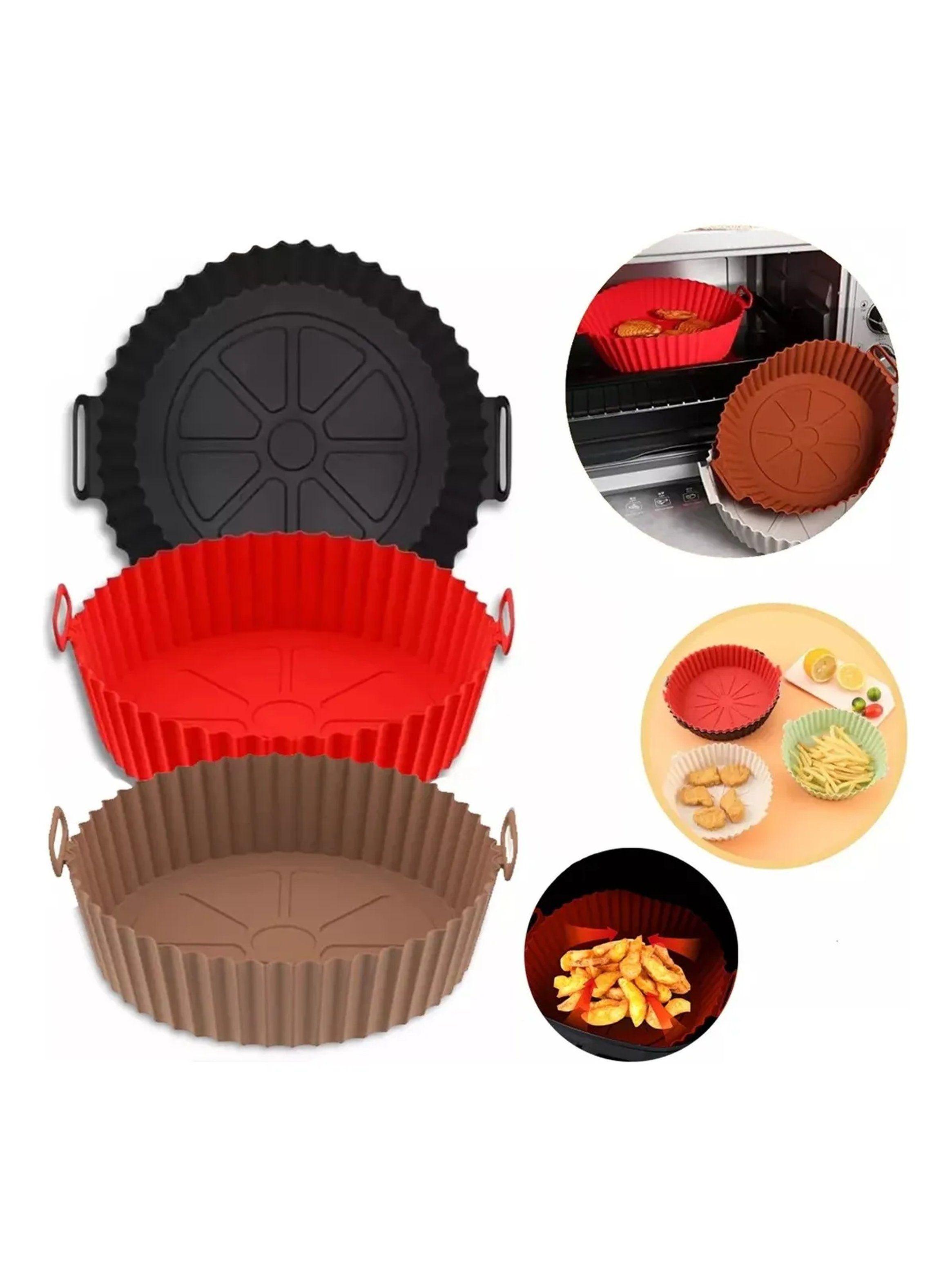 Molde de Silicona para Freidora Aire Antiadherente Redondo Ajustable-1