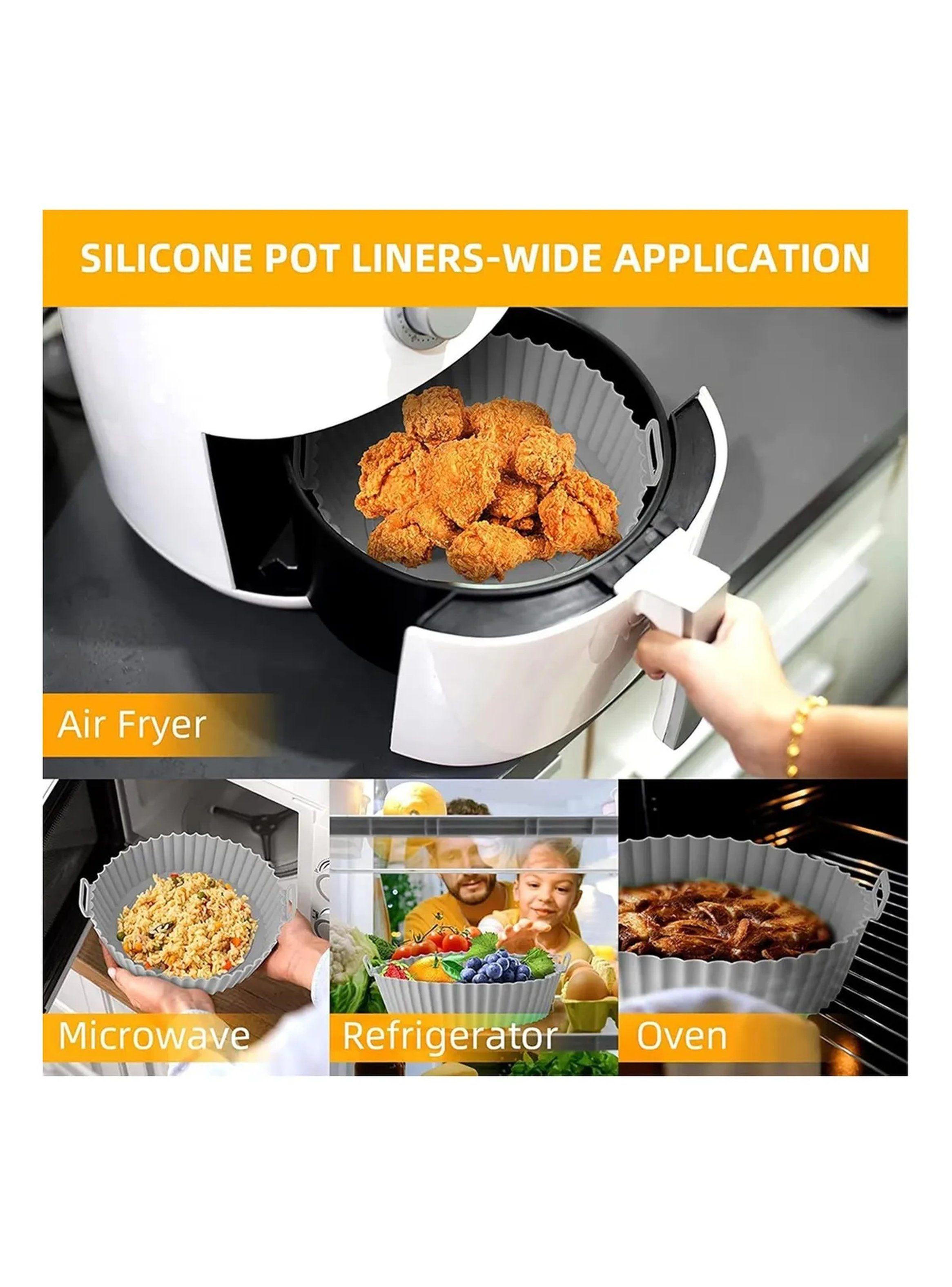 Molde de Silicona para Freidora Aire Antiadherente Redondo Ajustable-9
