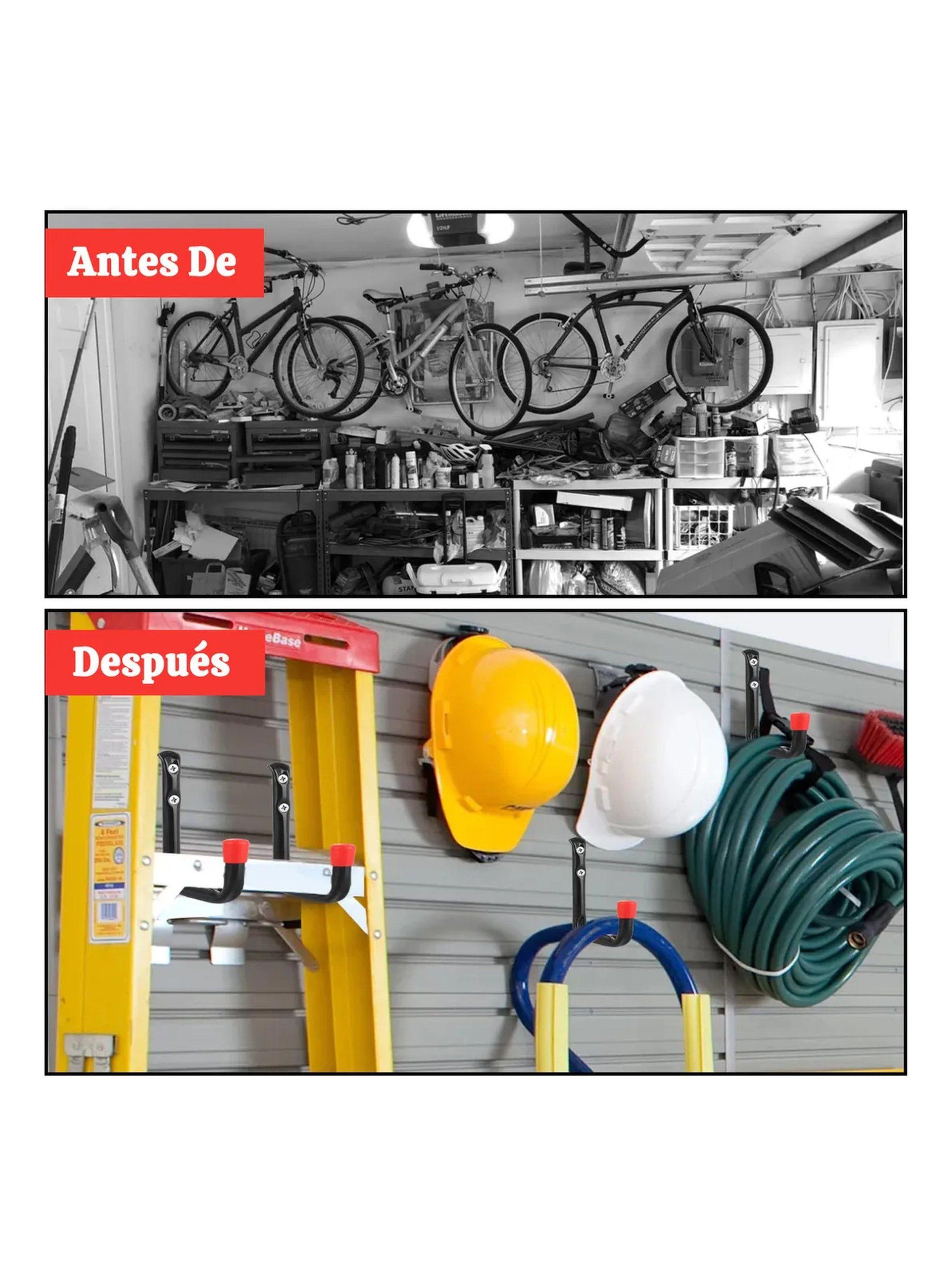 Gancho de Pared Metálico 5 Piezas con Tornillos para Herramientas-4