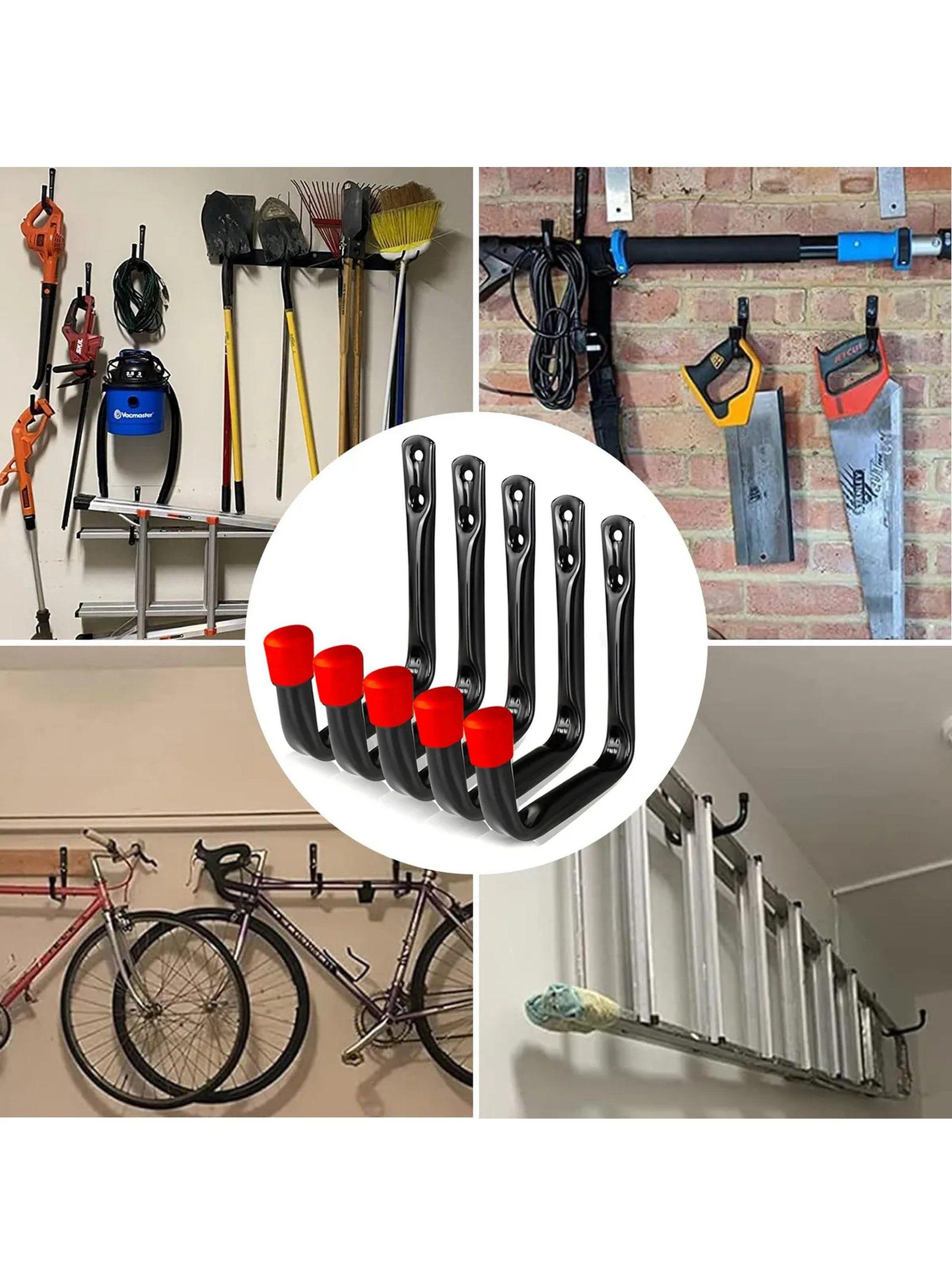 Gancho de Pared Metálico 5 Piezas con Tornillos para Herramientas-5