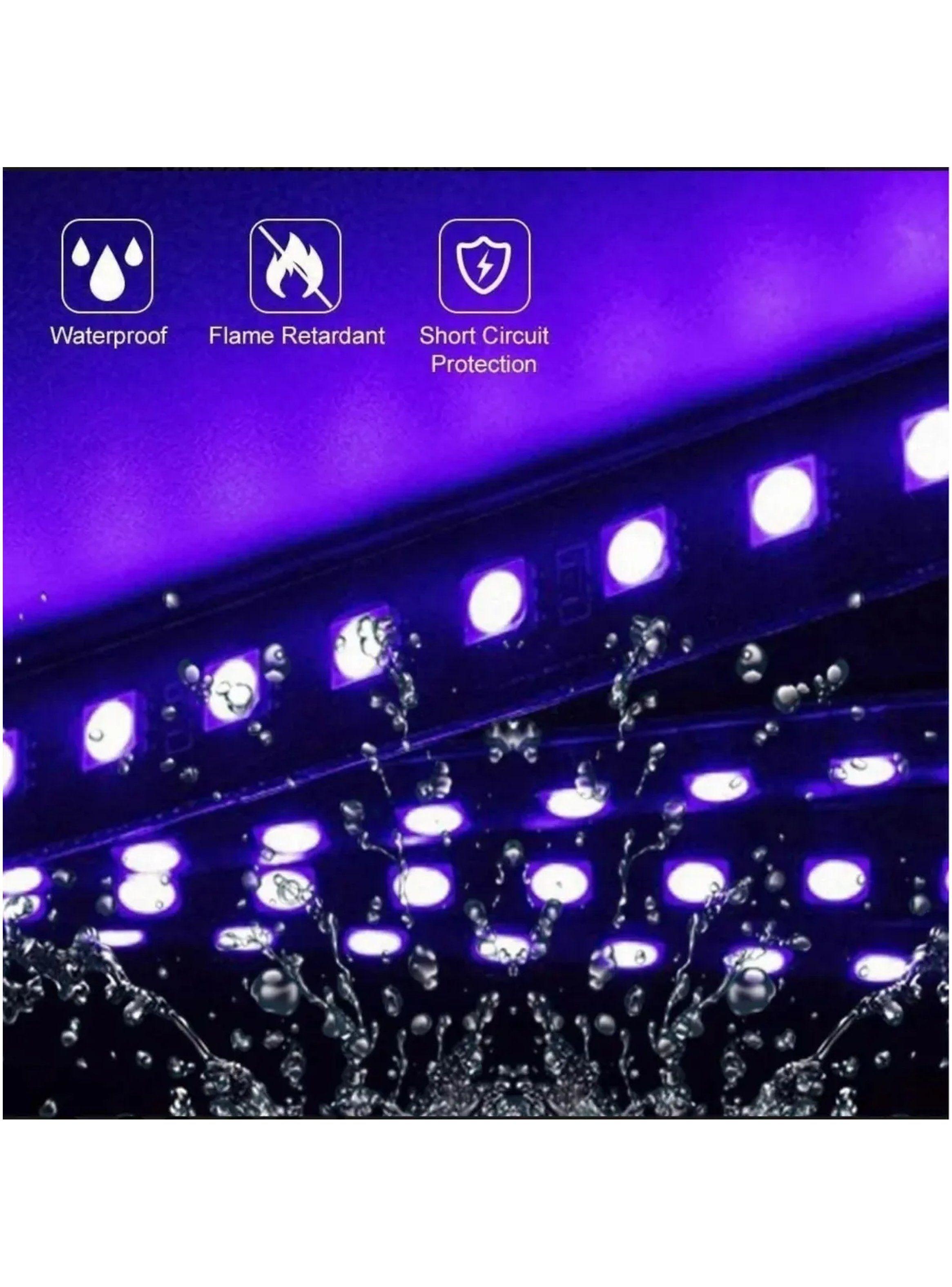 Luces LED RGB Para Autos Control Remoto Resistente Ajustable-5