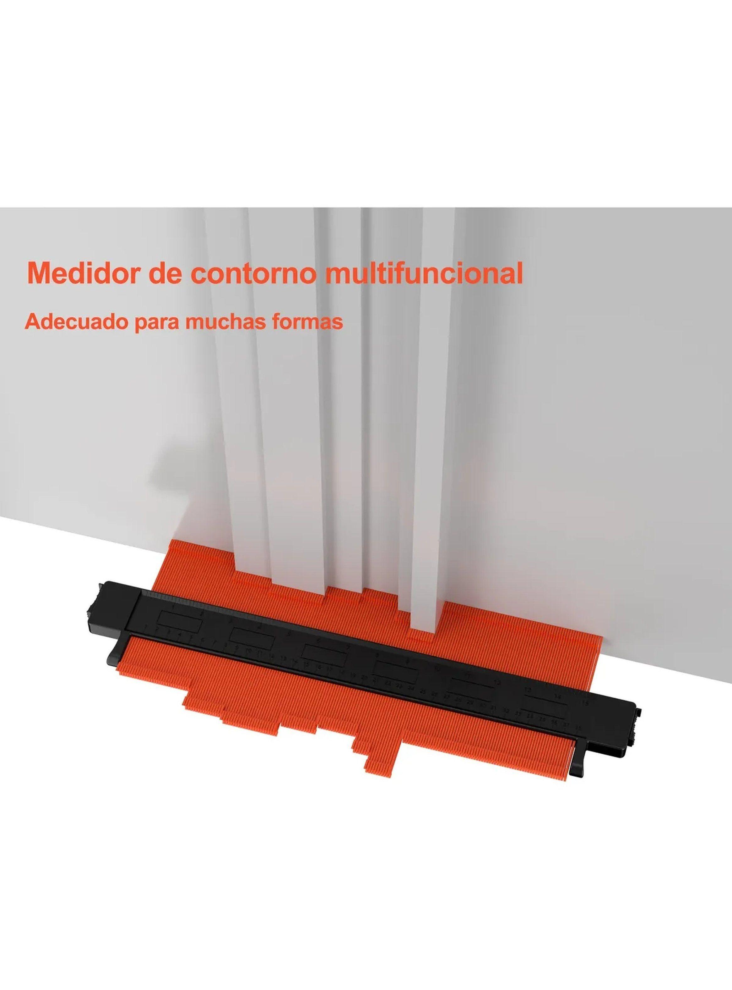 Medidor de Contorno Ajustable Plástico 45.5cm Naranja-4