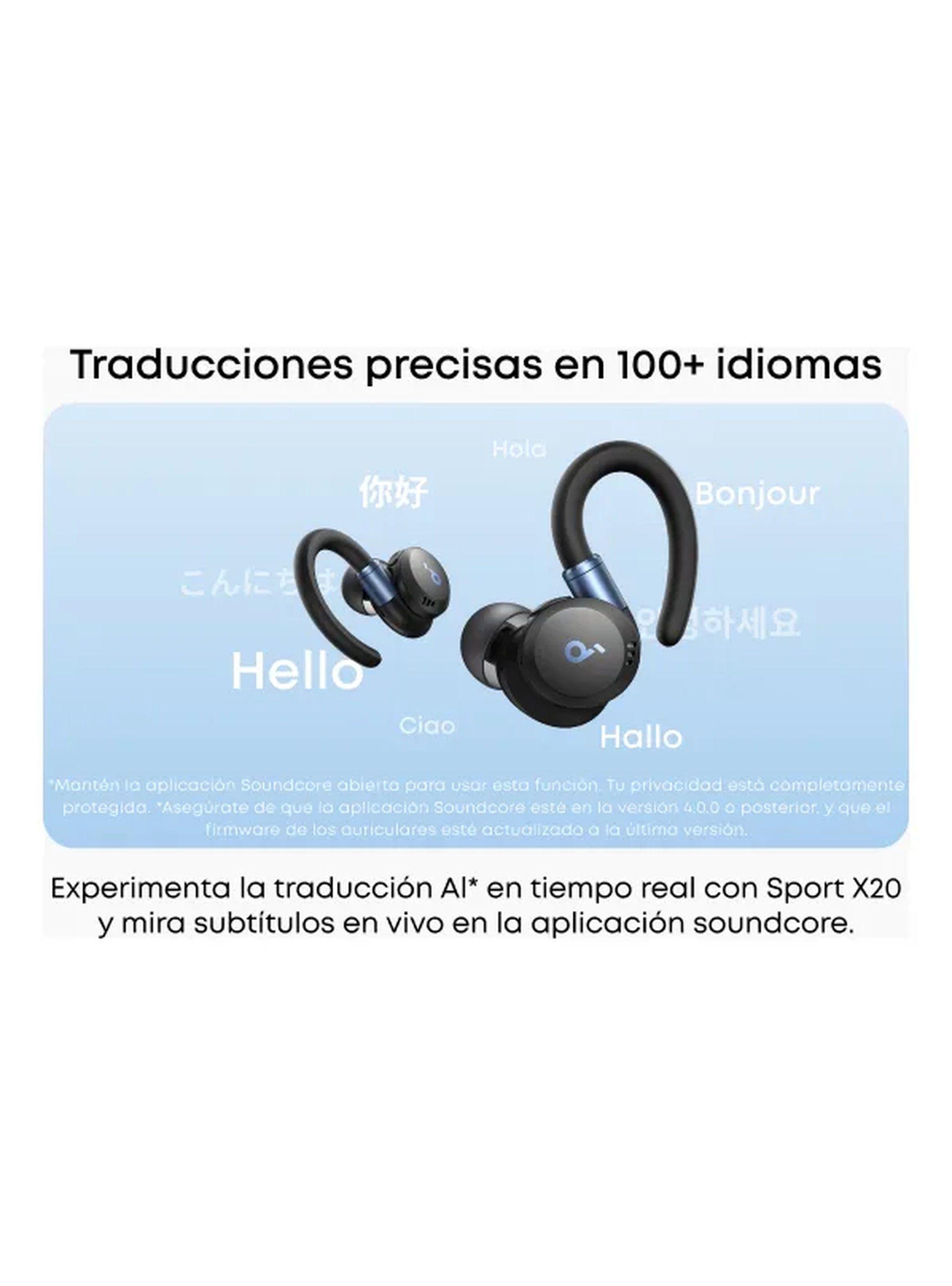 Audífonos Deportivos Inalámbricos Bluetooth Diseño Ergonómico Negro-6
