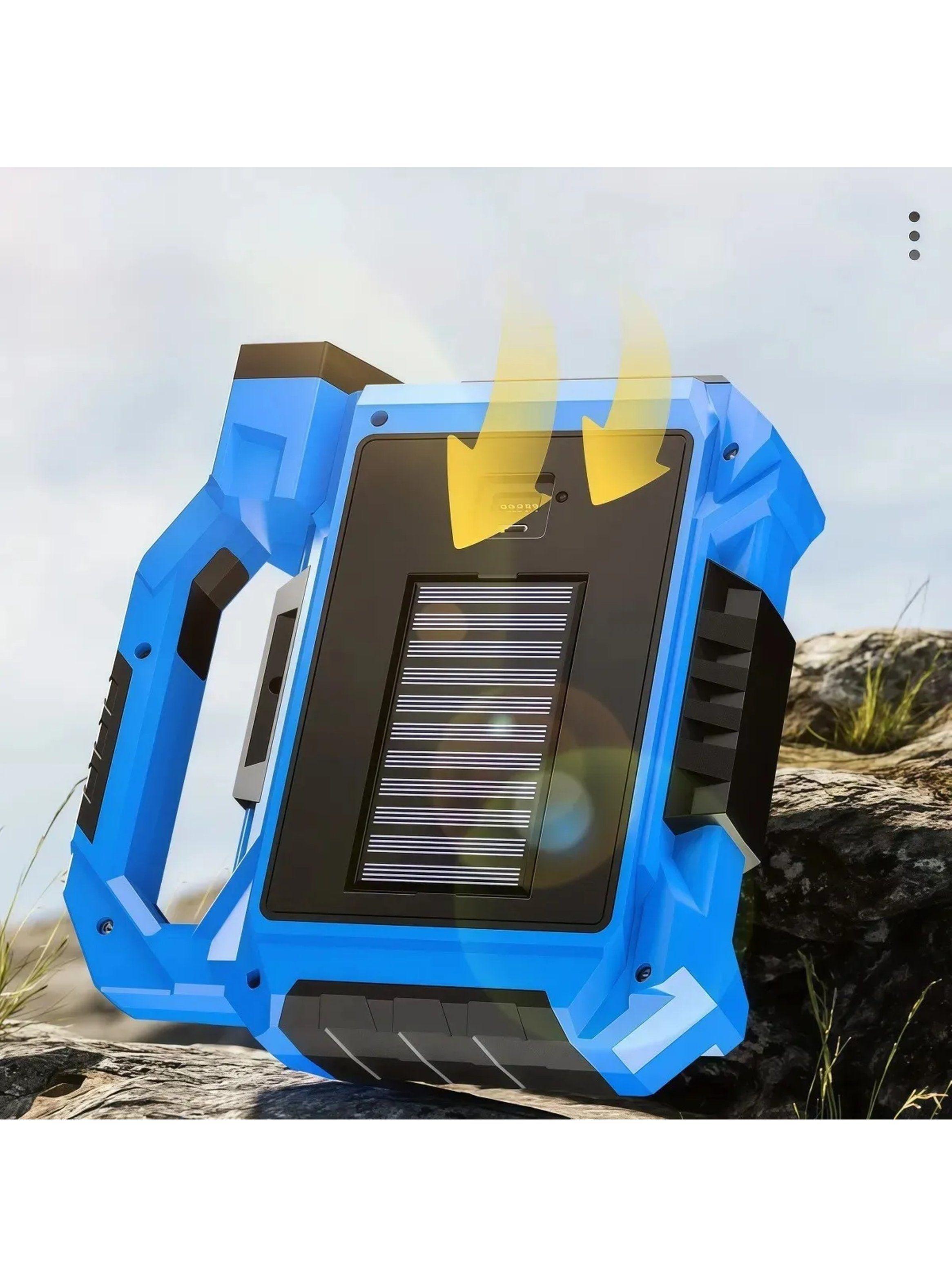 Linterna Portátil LED Recargable COB Solar Multifuncional-2