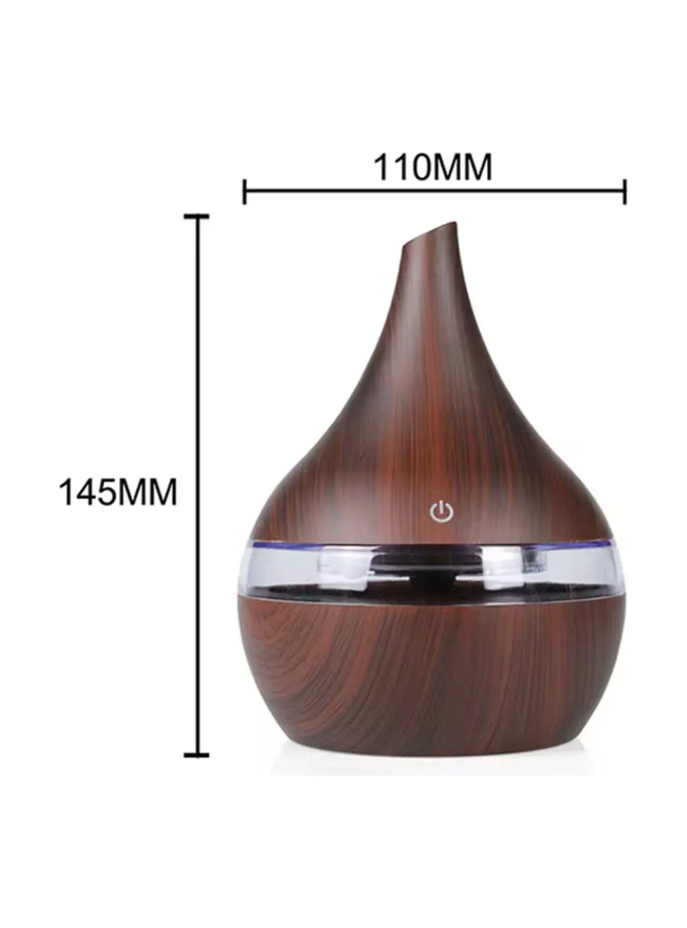 Difusor De Aroma USB LED Diseño Madera Con Esencias -1