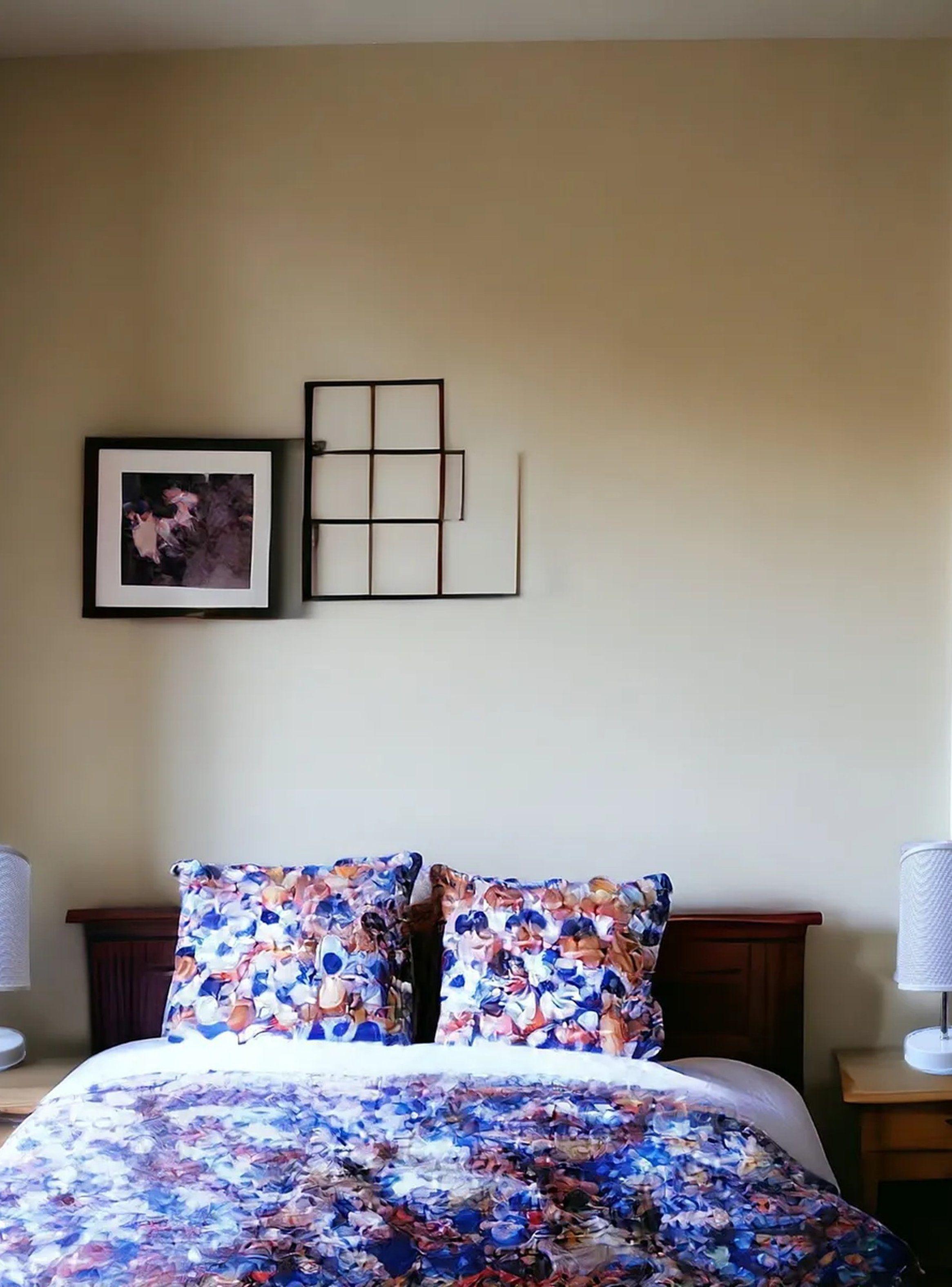 Lámpara De Mesa Moderna Tela Sintética Interruptor Tipo C 220V-6