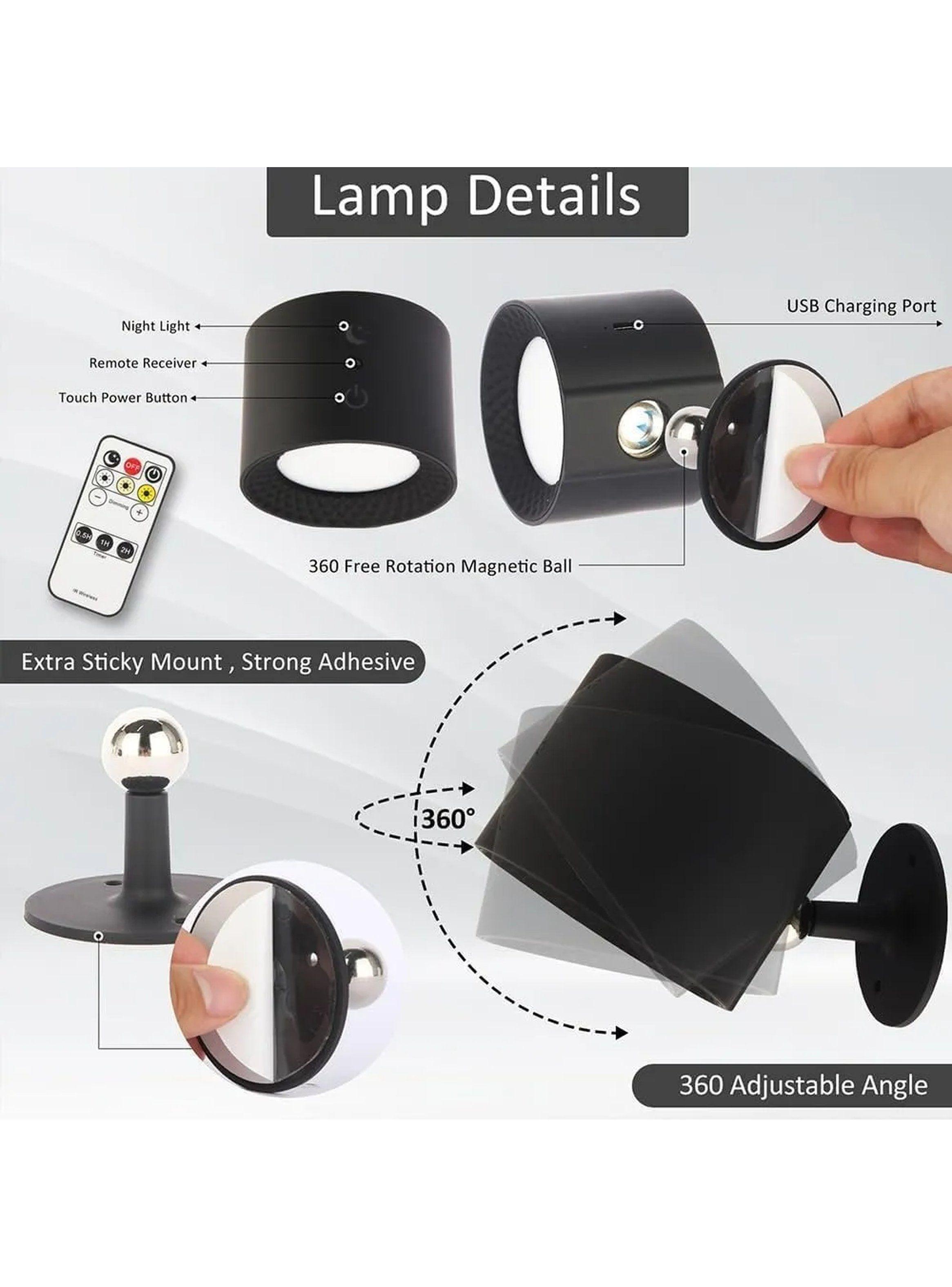 Lámpara LED de Escritorio Control Táctil 3 Niveles de Brillo y Temperaturas de Color-3