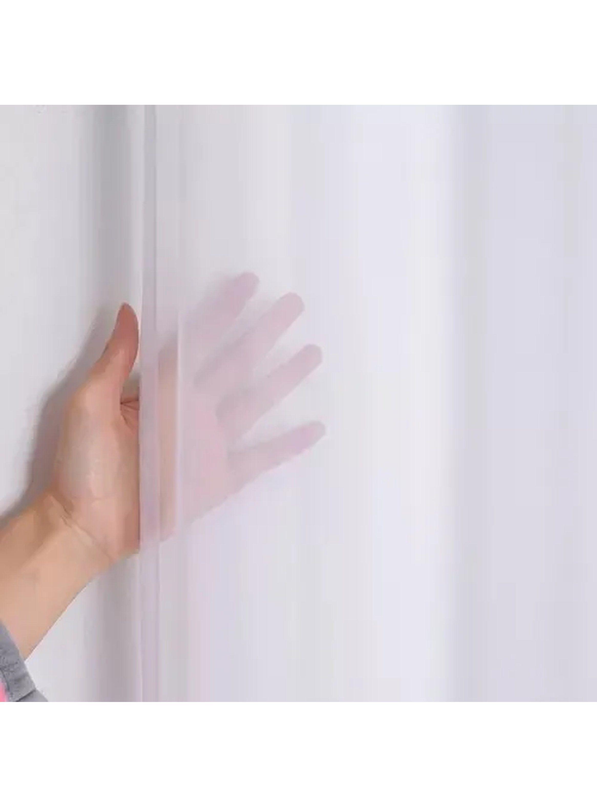 Cortinas Transparentes Blancas Poliéster con Ojales 140x260 cm-3