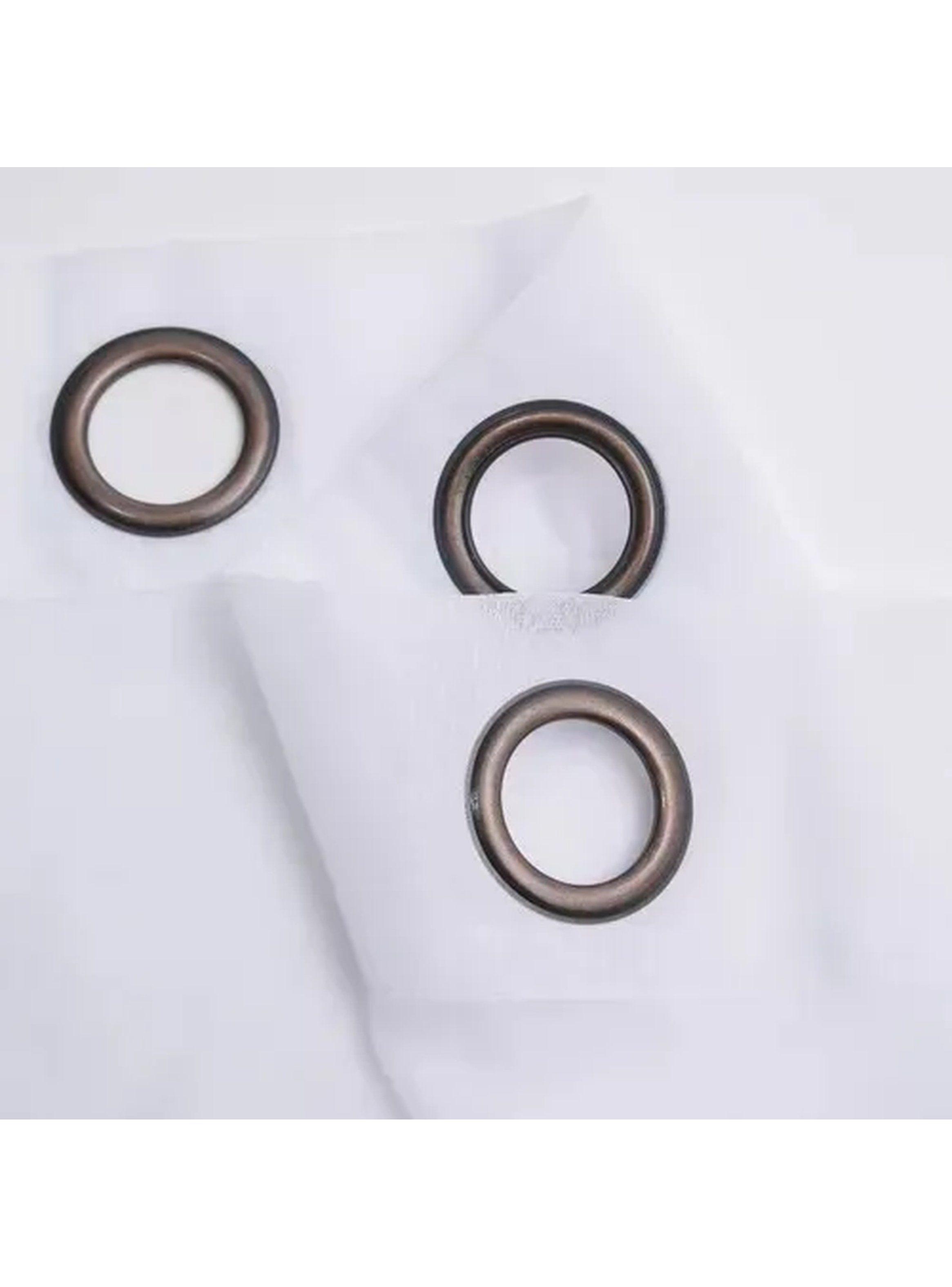 Cortinas Transparentes Blancas Poliéster con Ojales 140x260 cm-5