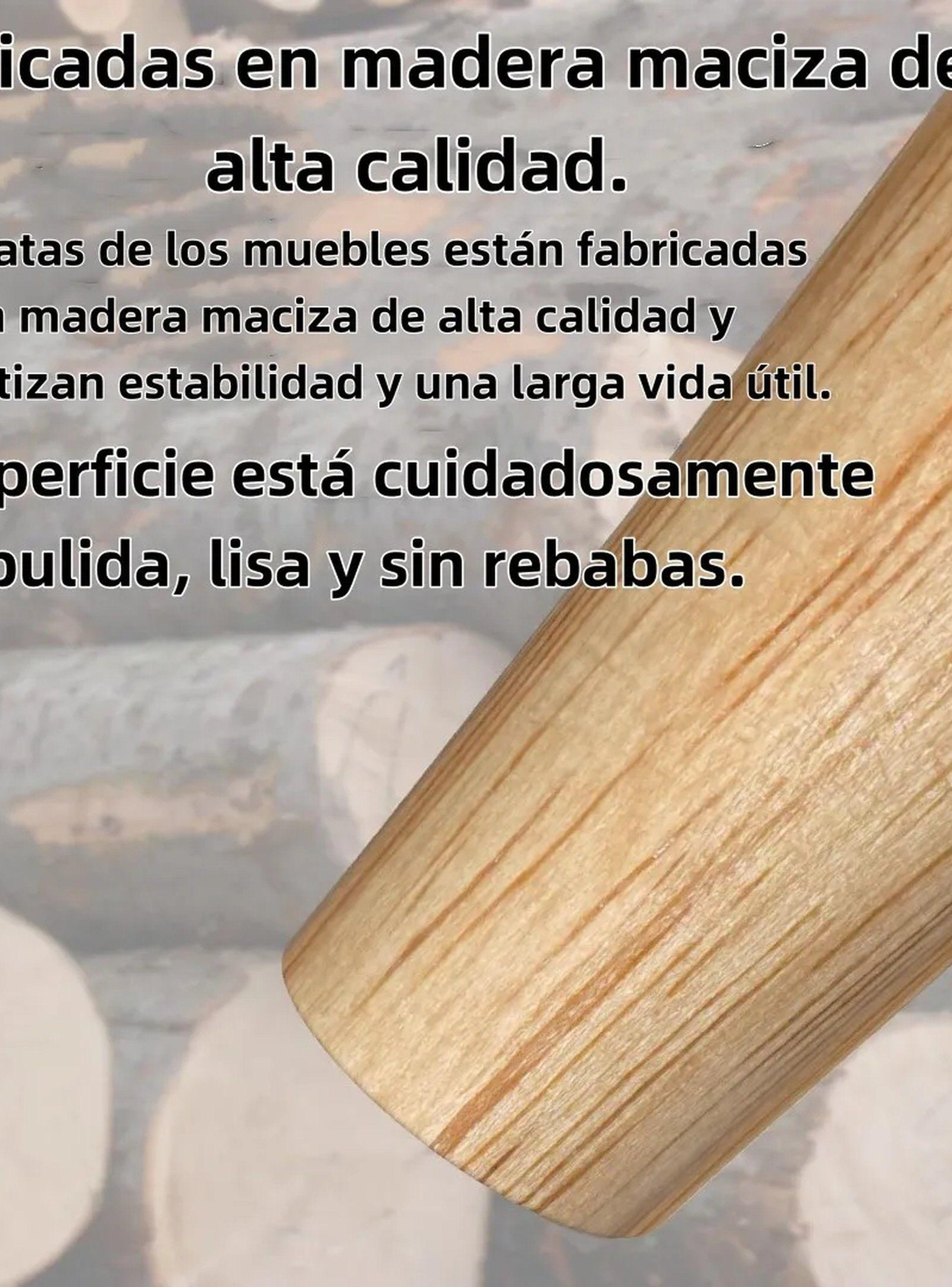 Patas Para Muebles Madera 15cm Juego de 4 Con Tornillos-4