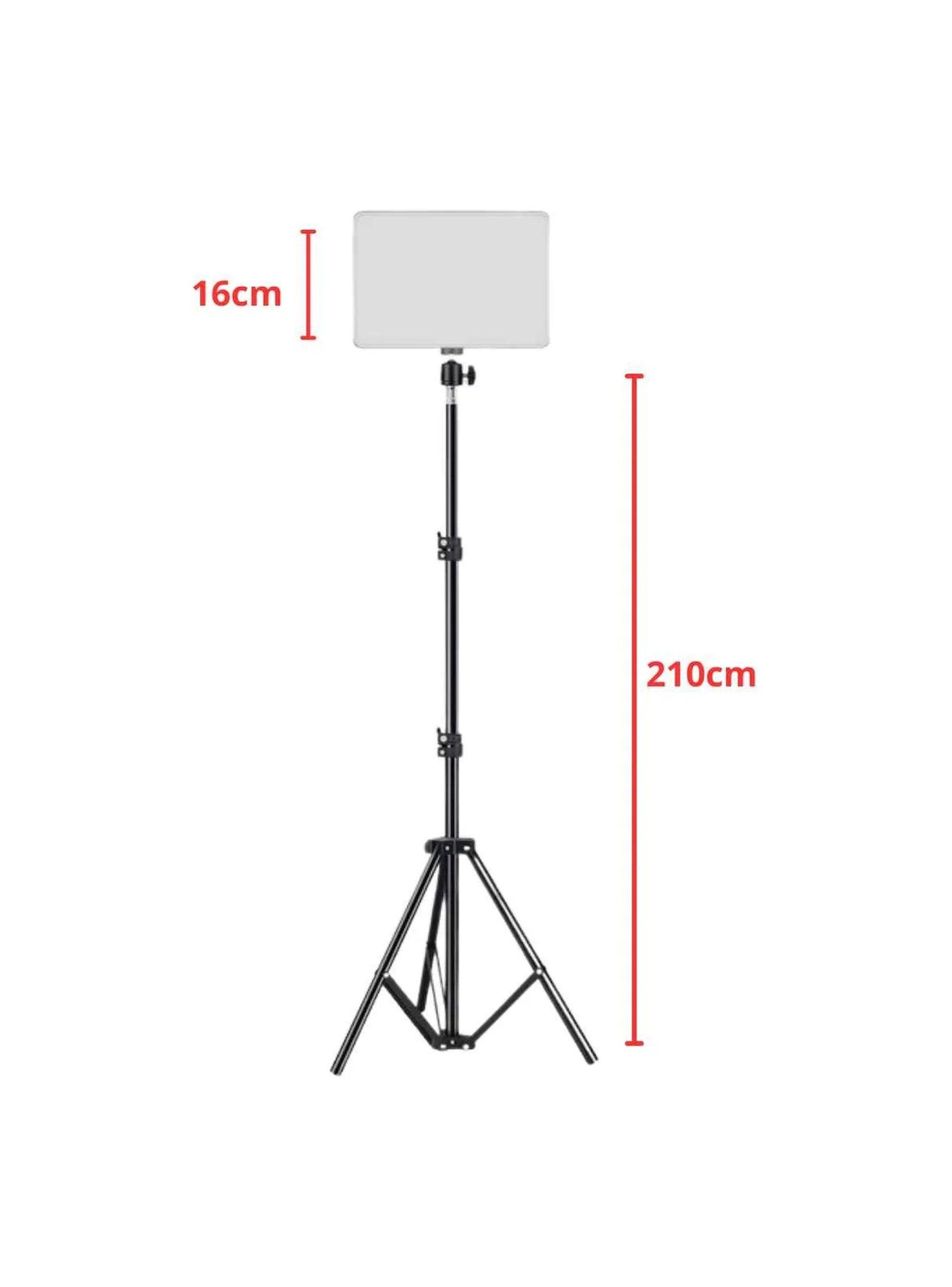 Luz LED Regulable Con Trípode Altura Ajustable 210cm-2