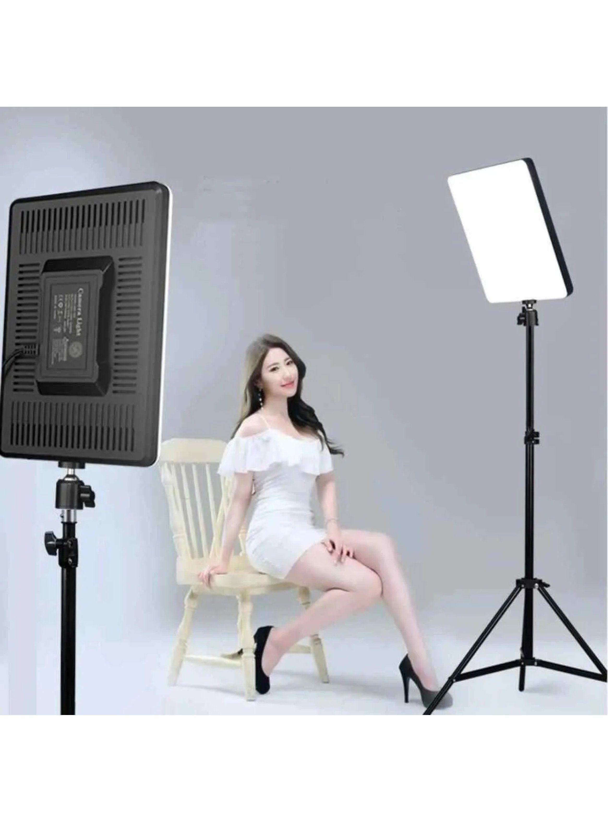 Luz LED Regulable Con Trípode Altura Ajustable 210cm-5