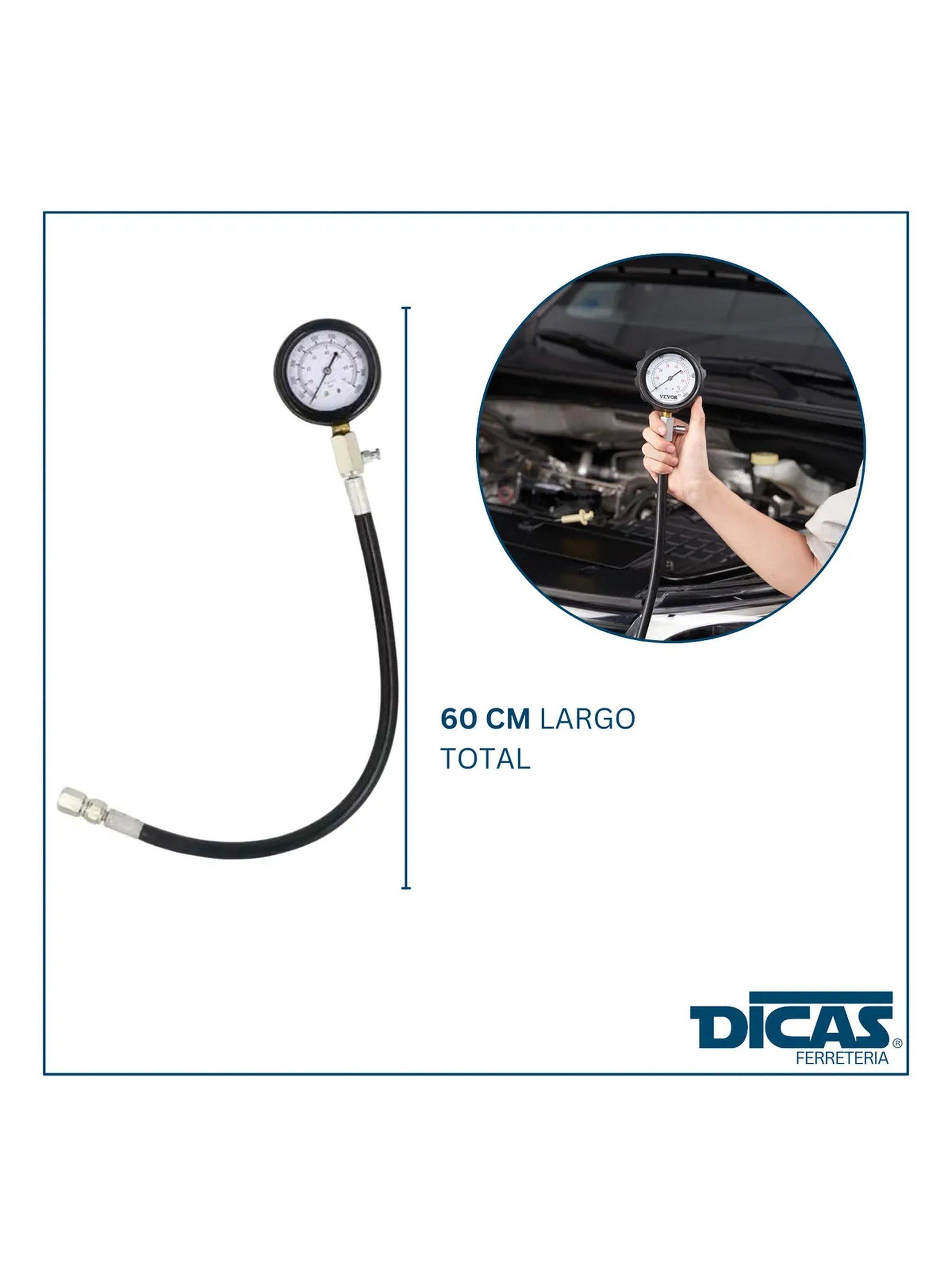 Kit de Medidor de Presión de Combustible Diésel Con Adaptadores-3