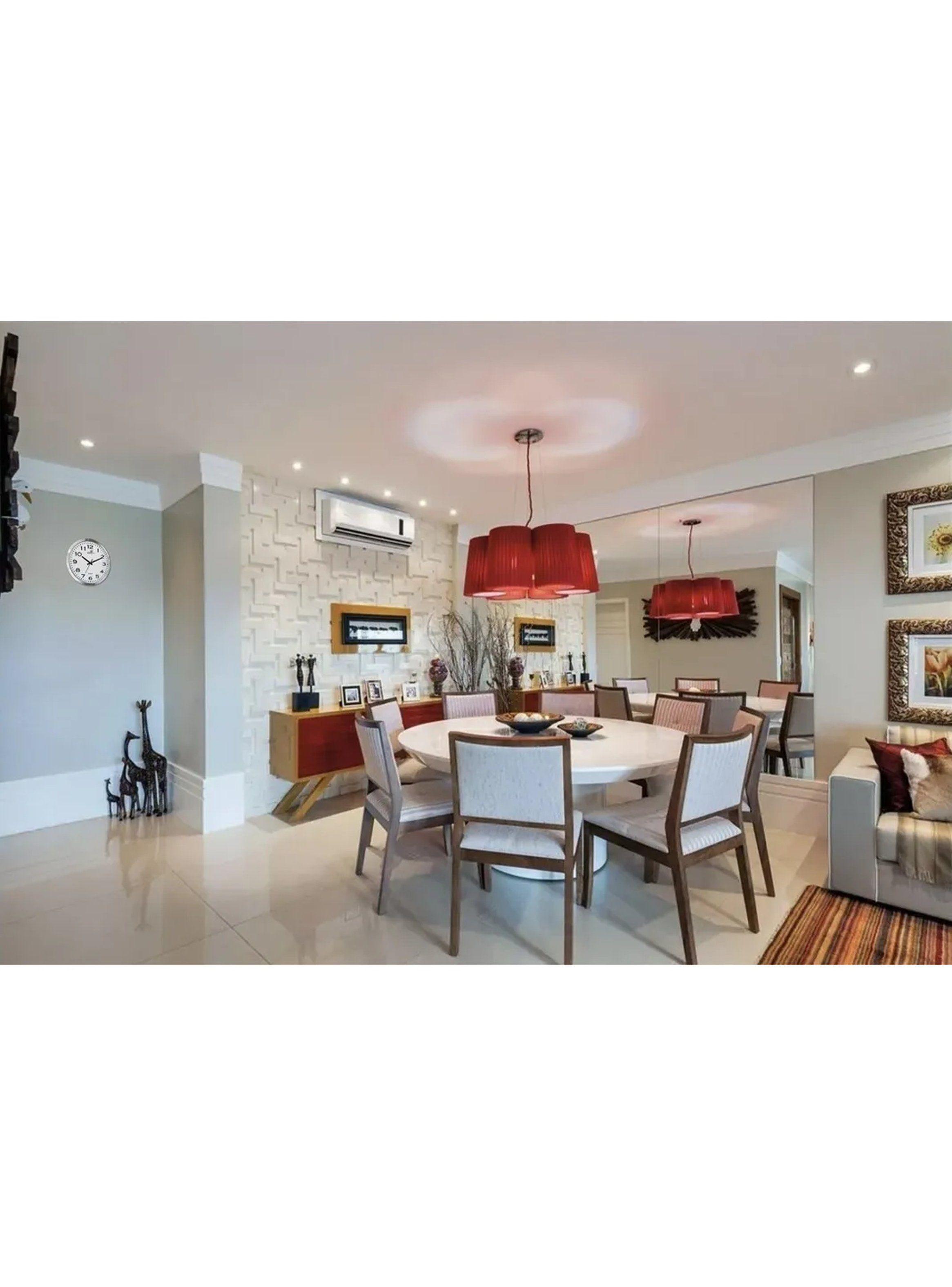 Reloj de Pared Redondo Marco Metálico Blanco y Plata-5