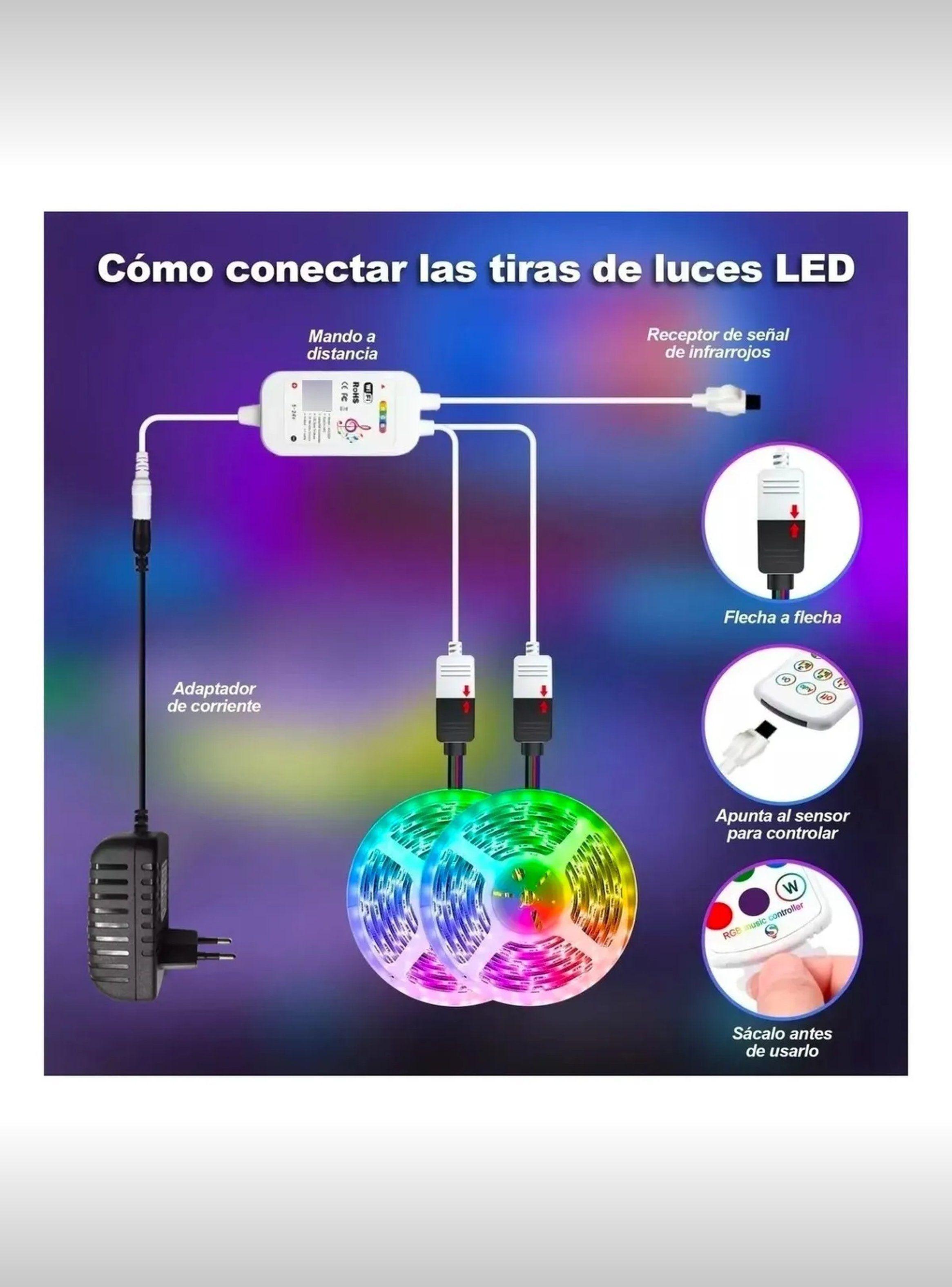 Tira LED Inteligente RGB 20M Control por Voz Alexa y App-3