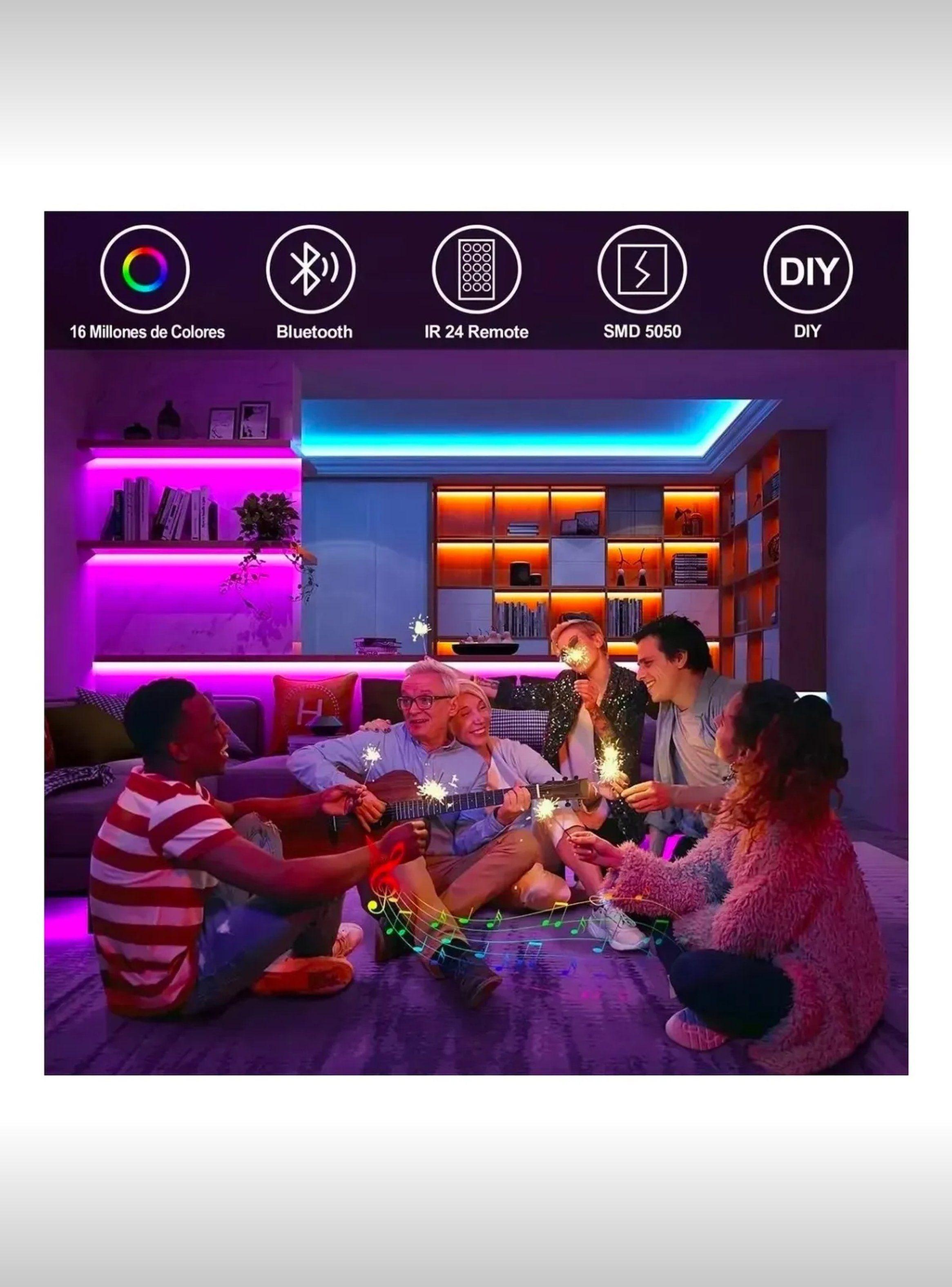 Tira LED Inteligente RGB 20M Control por Voz Alexa y App-4