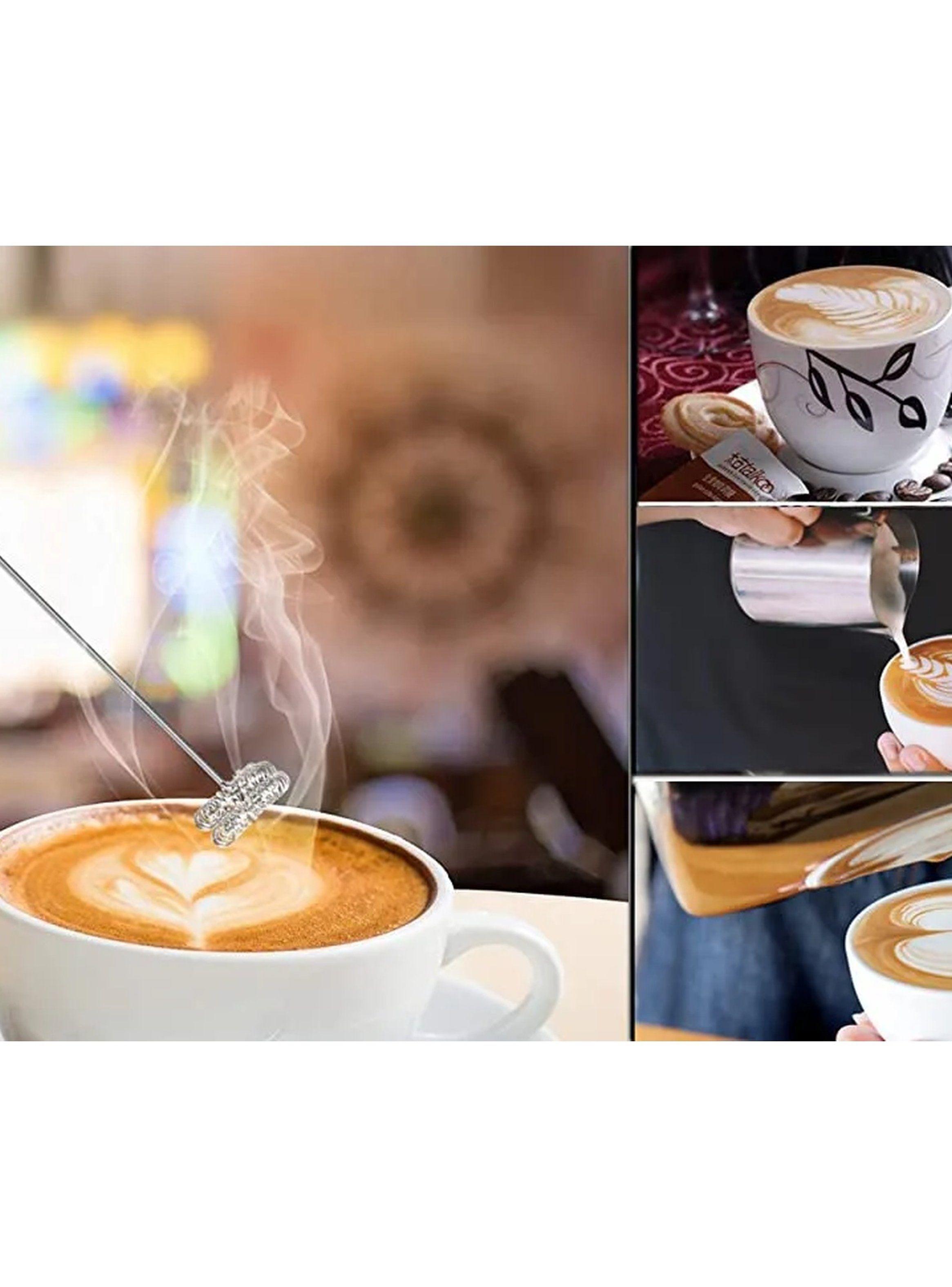 Espumador Eléctrico de Leche Portátil Multifunción Negro Recargable-5