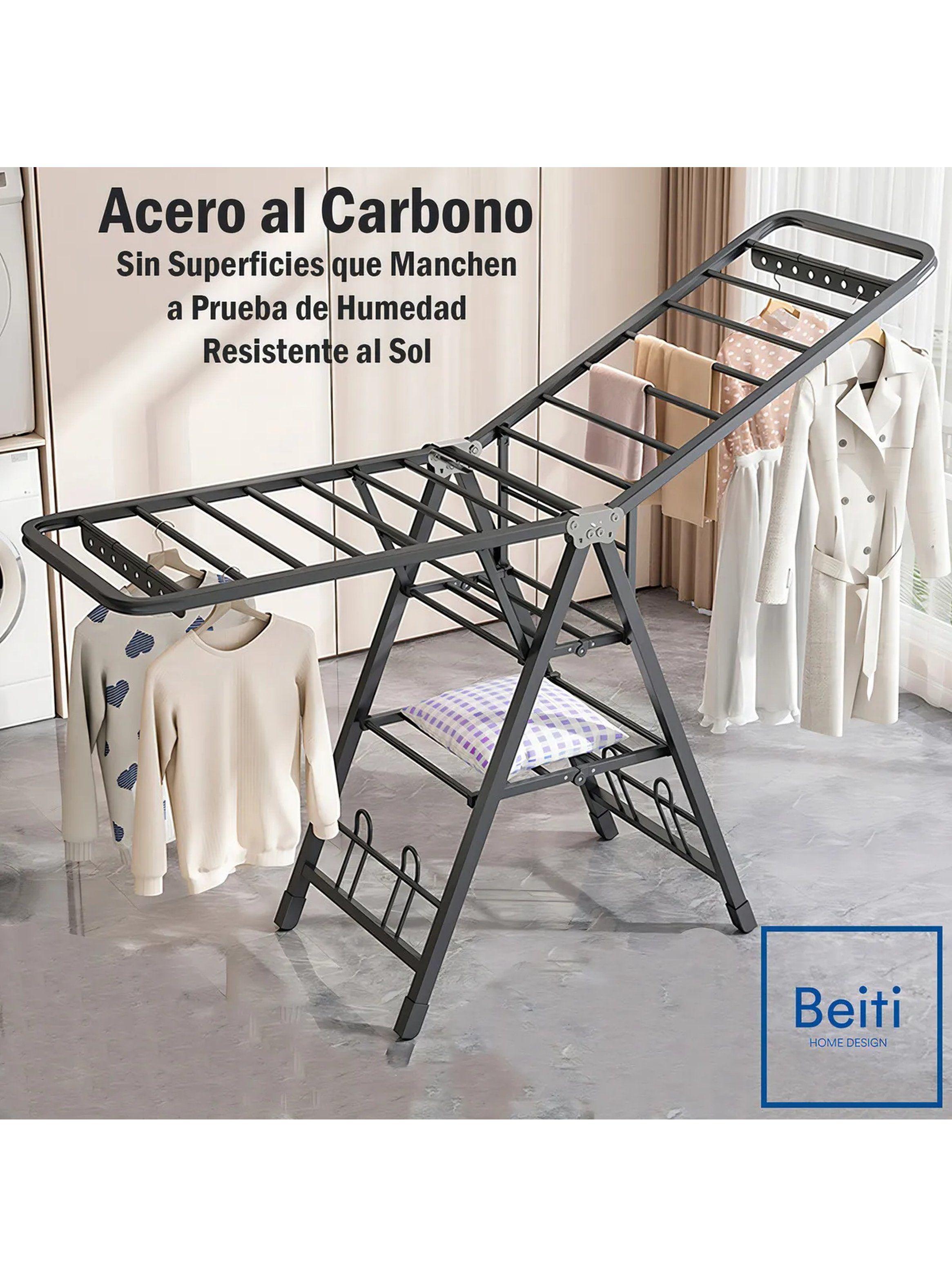 Tendedero de Acero al Carbono Plegable Ajustable 7 Secciones-3
