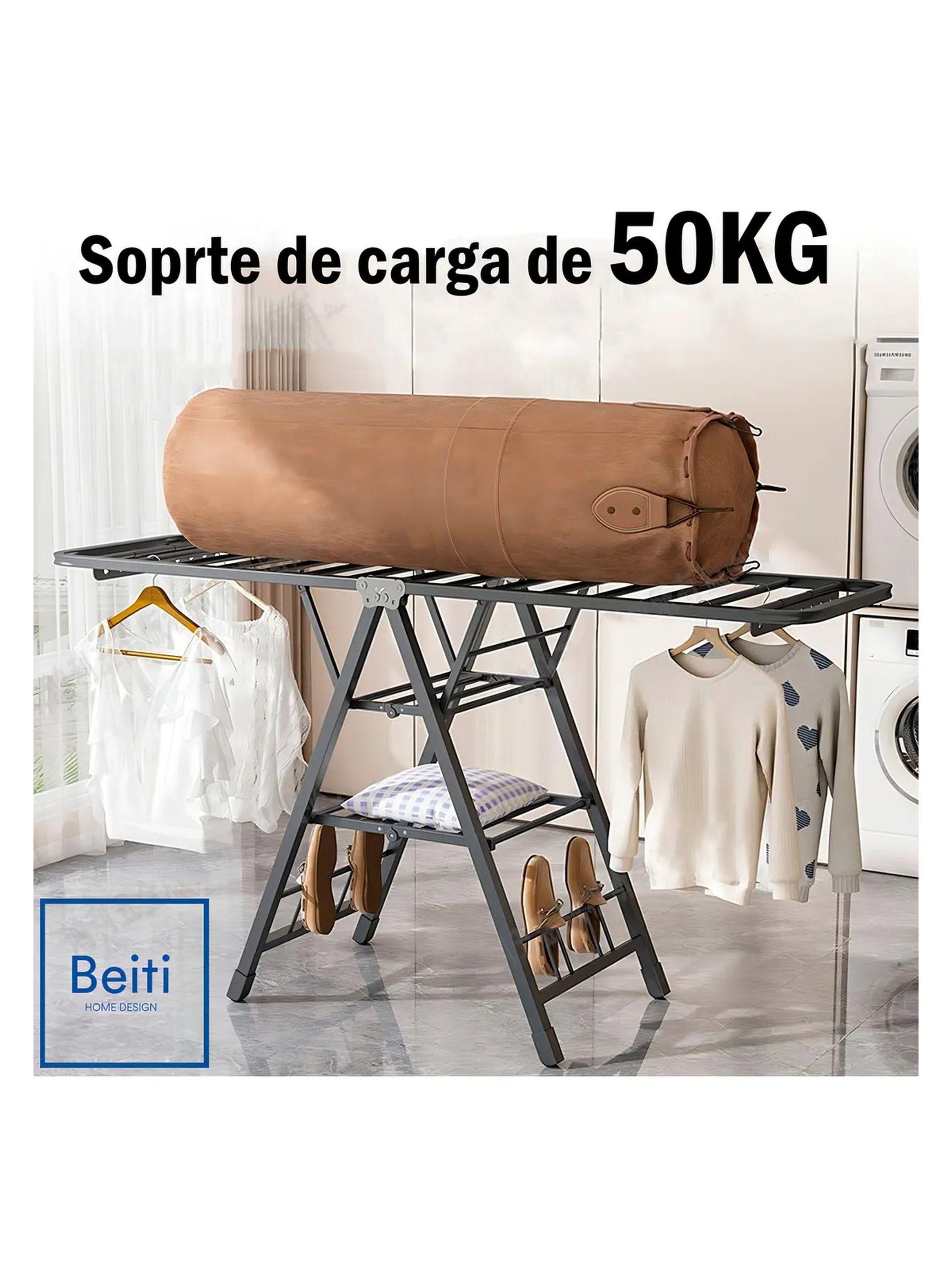 Tendedero de Acero al Carbono Plegable Ajustable 7 Secciones-5