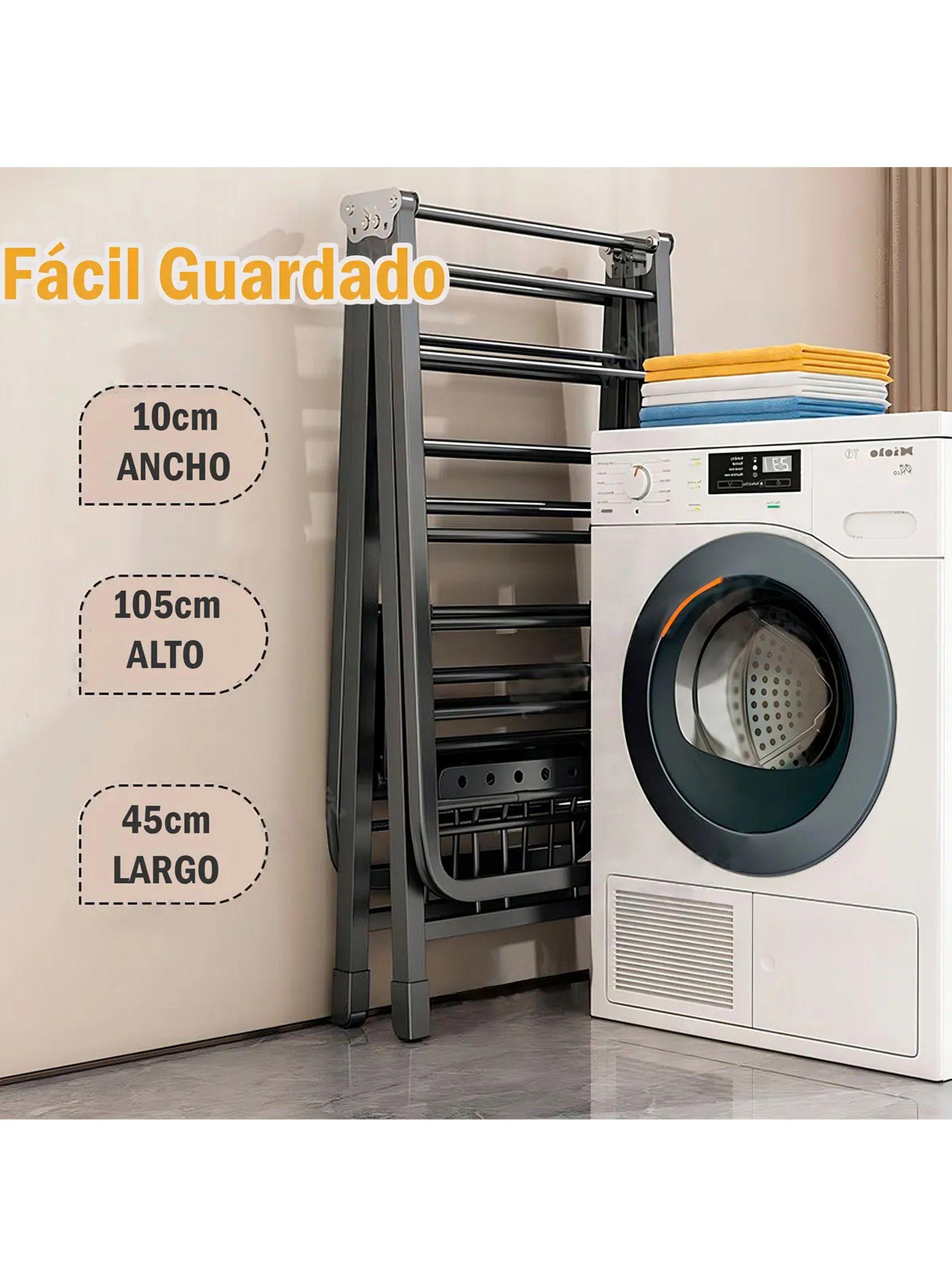 Tendedero de Acero al Carbono Plegable Ajustable 7 Secciones-7