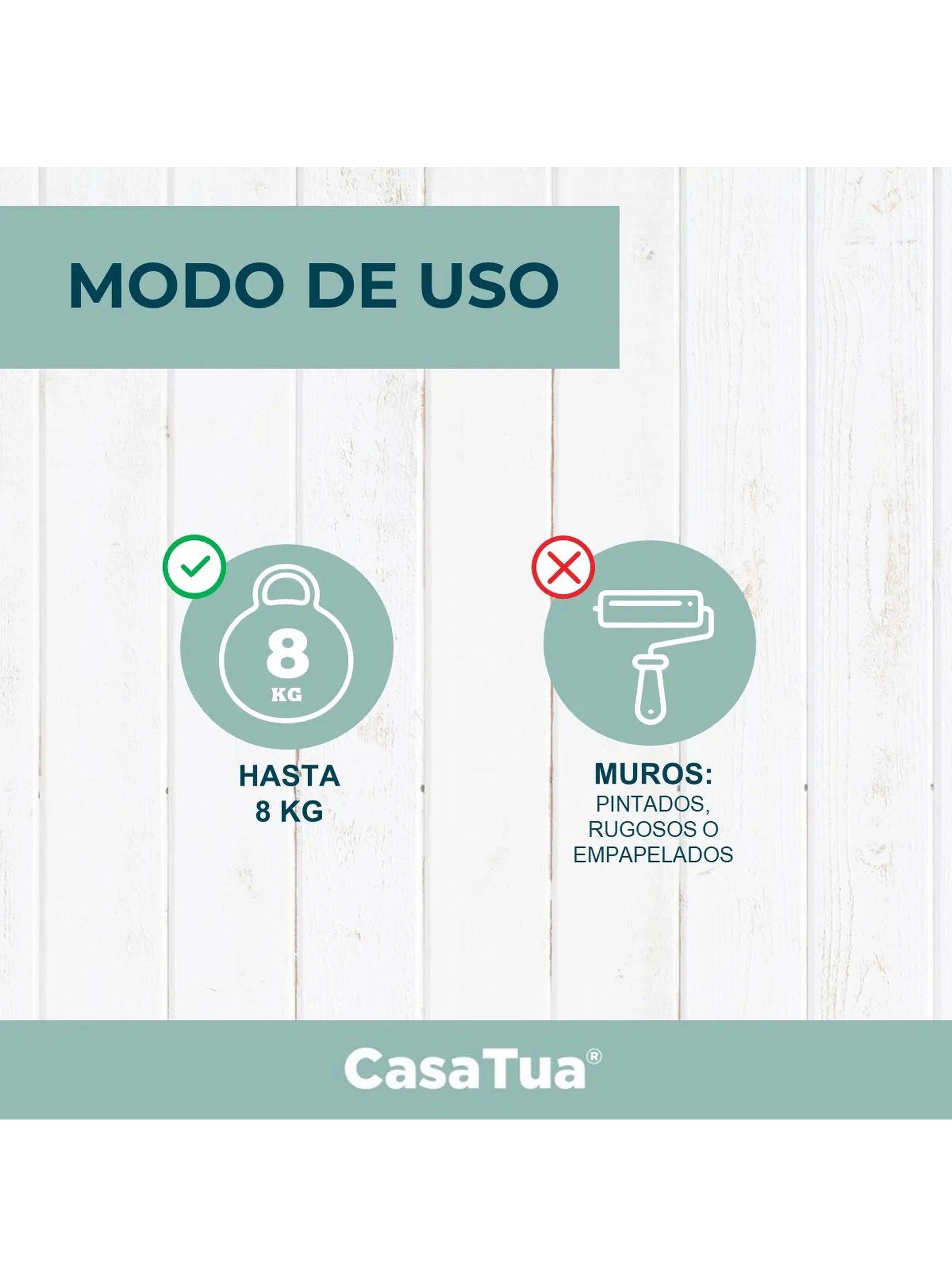 Estante Adhesivo de Baño con Ganchos Metálico Negro Antióxido-7