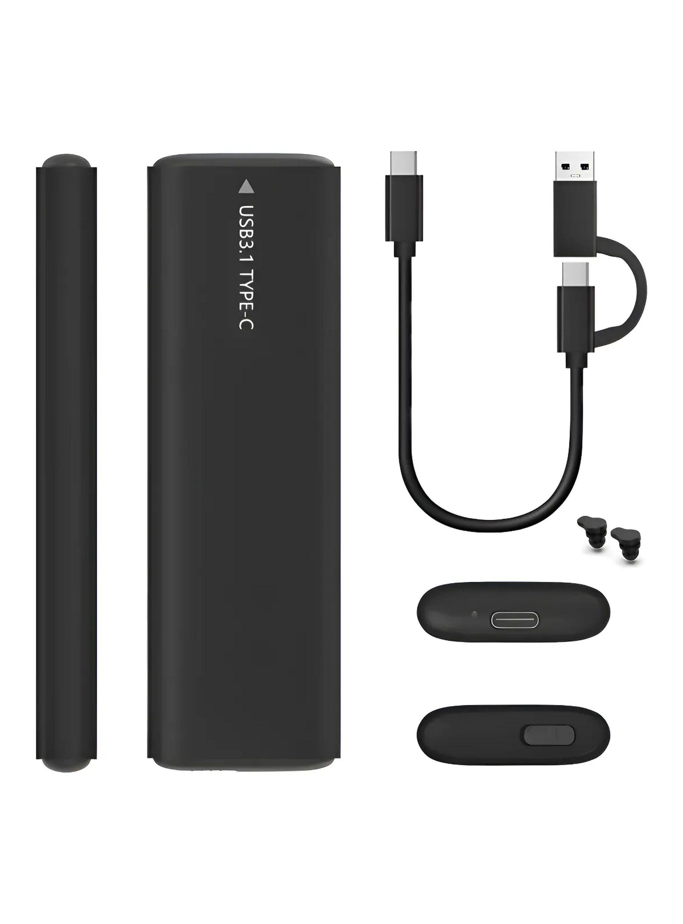 Adaptador M.2 NVMe a USB-C Aluminio Compatible Tamaños 2230-2280-0