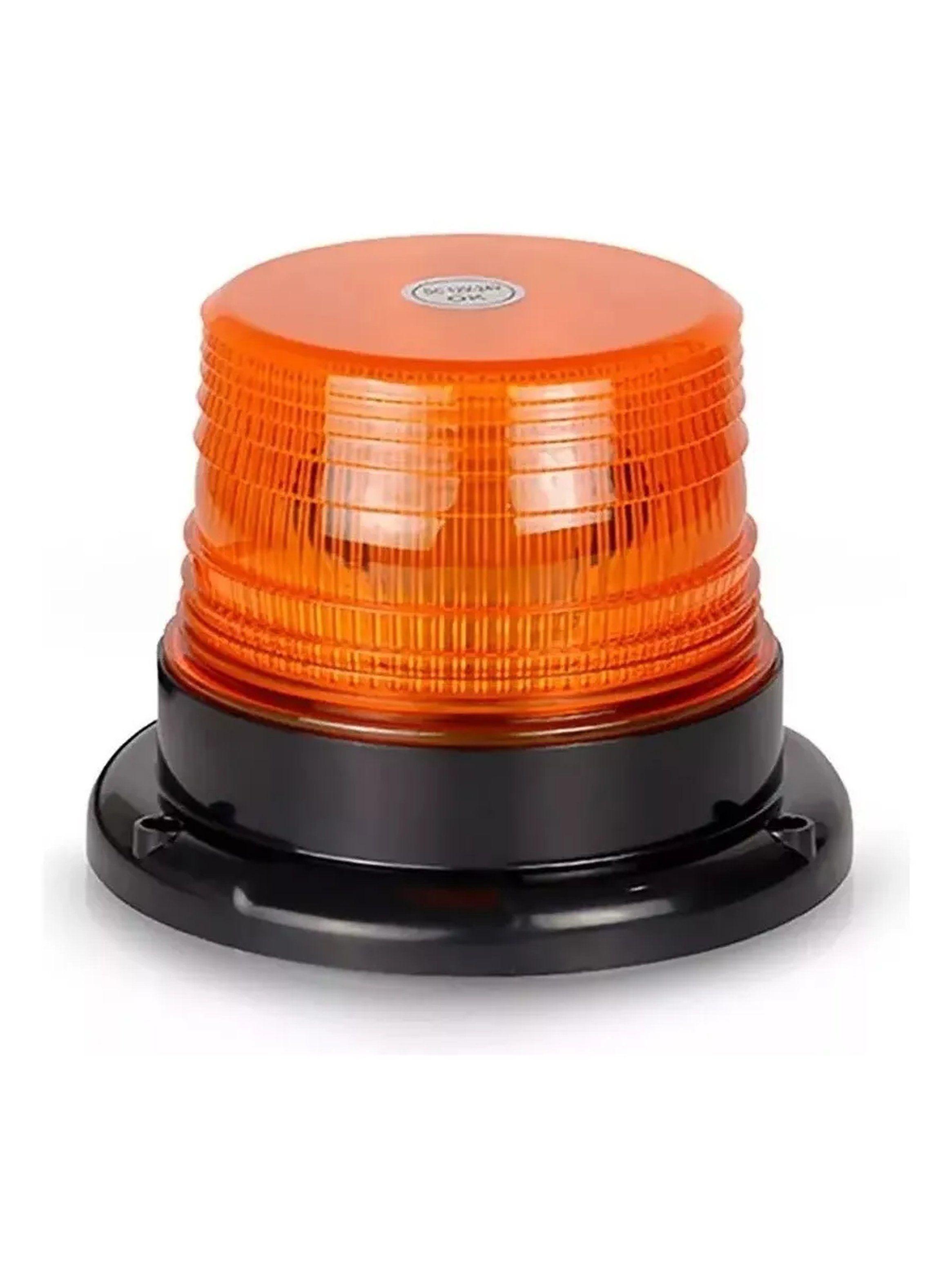 Luz Estroboscópica LED Magnética 12V Naranja-0