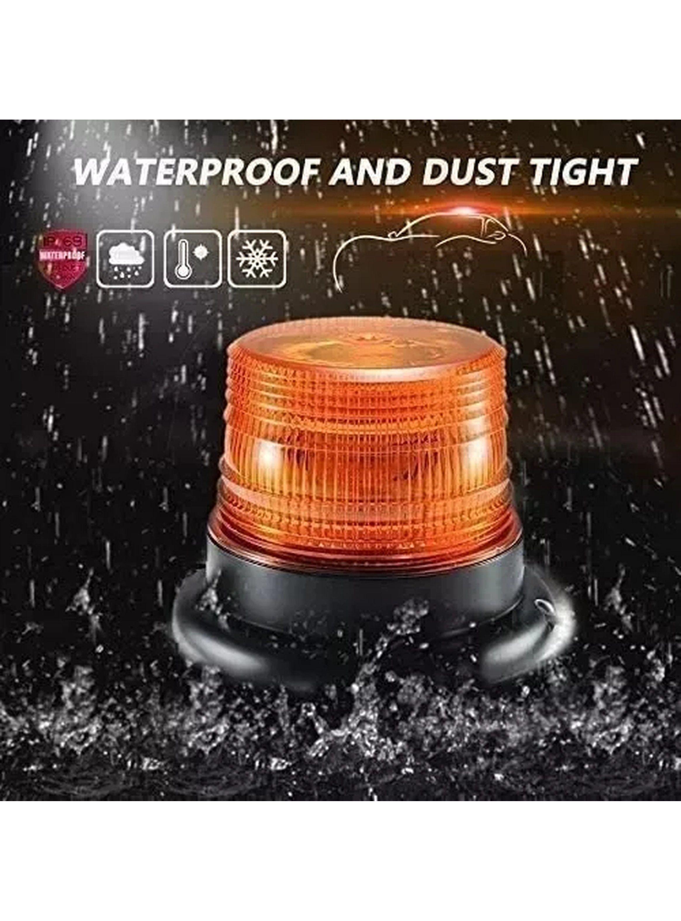 Luz Estroboscópica LED Magnética 12V Naranja-3