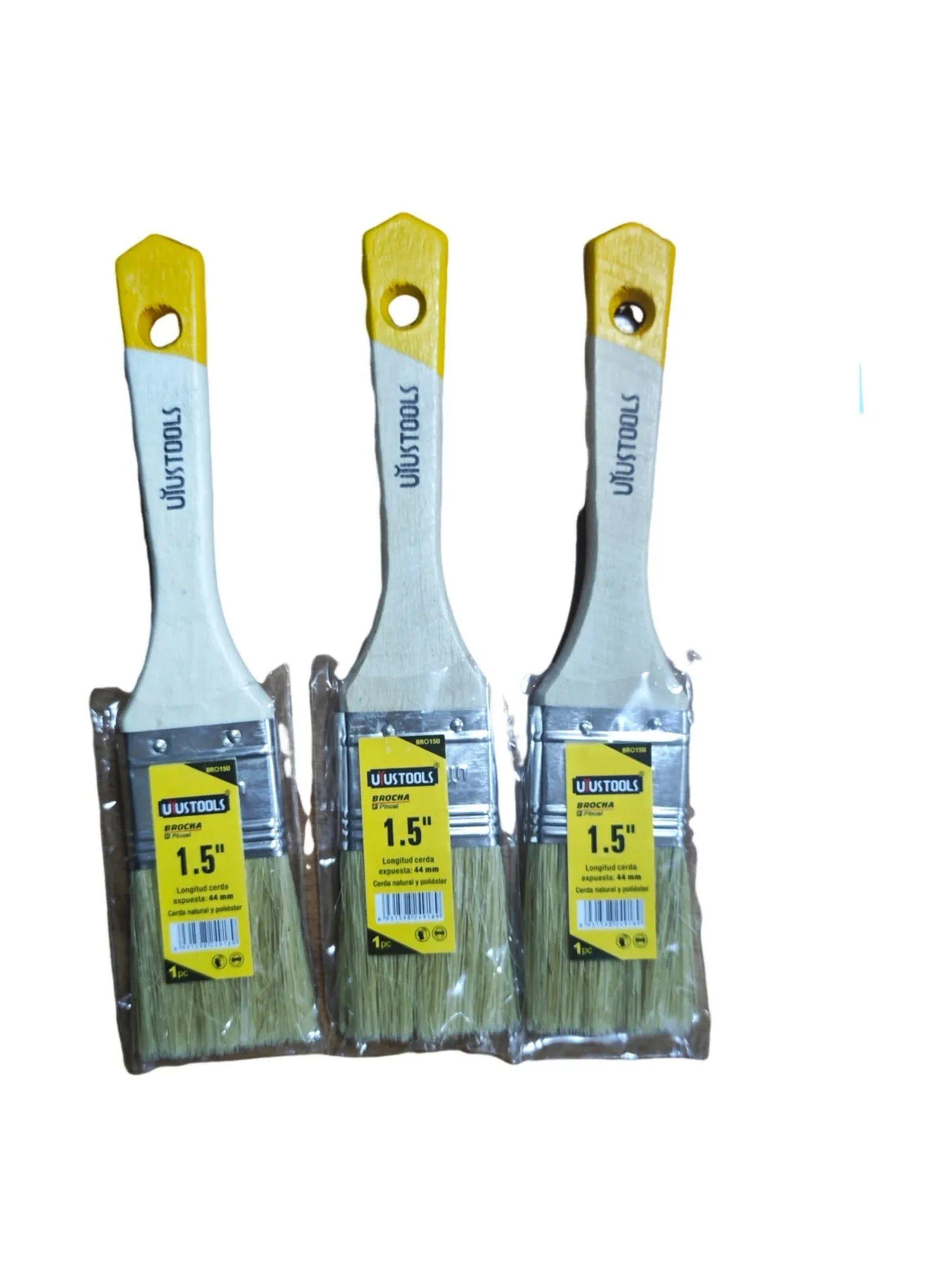 Set Pinceles de Cerdas Sintéticas 1.5" x12-0