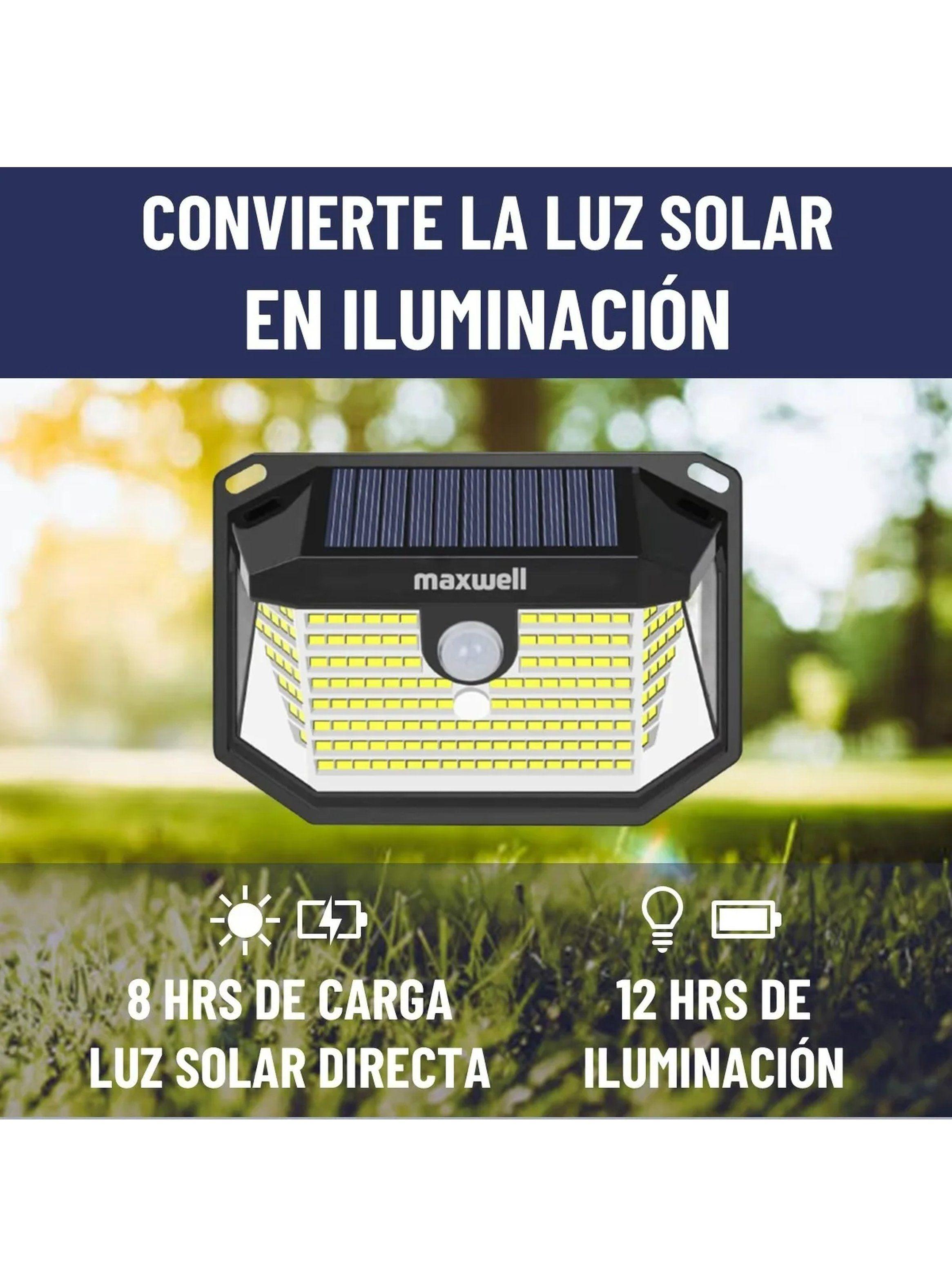 Luz Solar Exterior LED Sensor Movimiento Impermeable-1