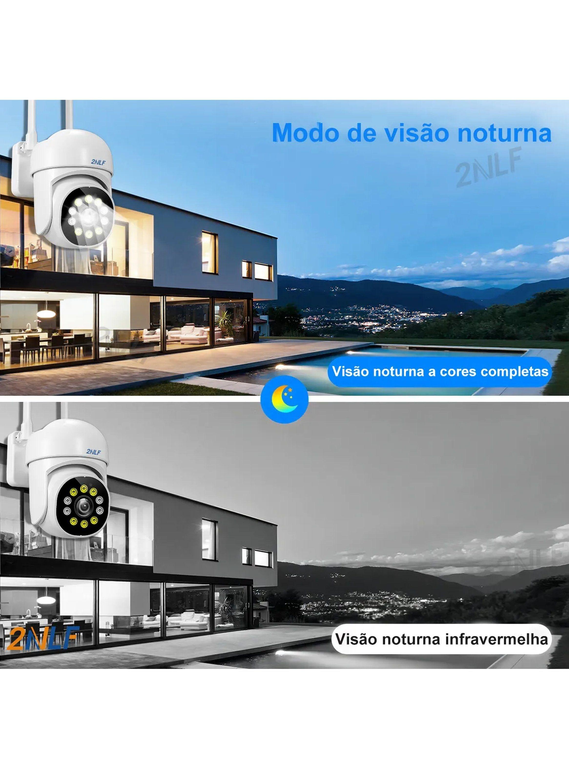 Cámara de Seguridad WiFi 5G Exterior Visión Nocturna Audio Bidireccional-4