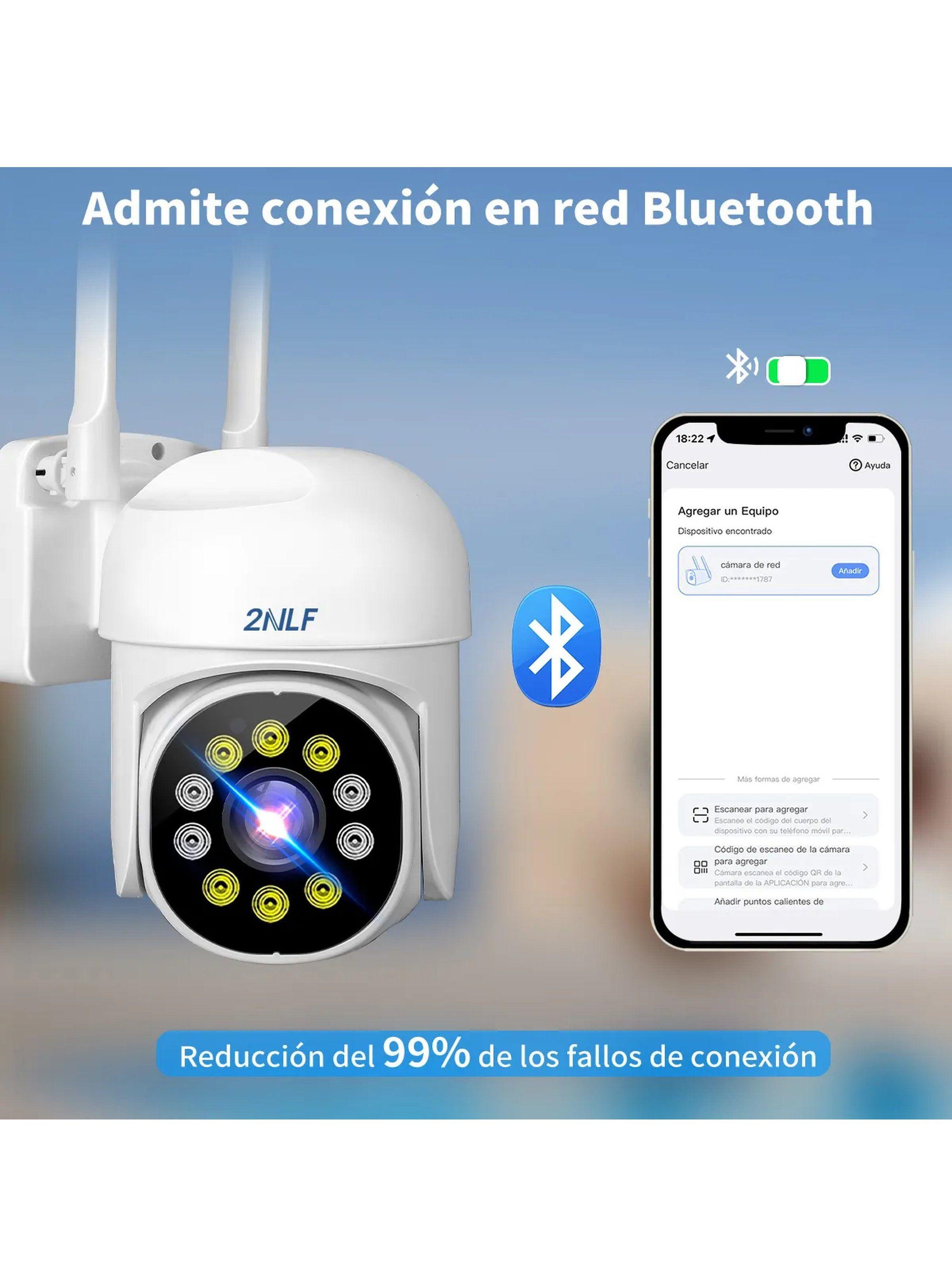 Cámara de Seguridad WiFi 5G Exterior Visión Nocturna Audio Bidireccional-6