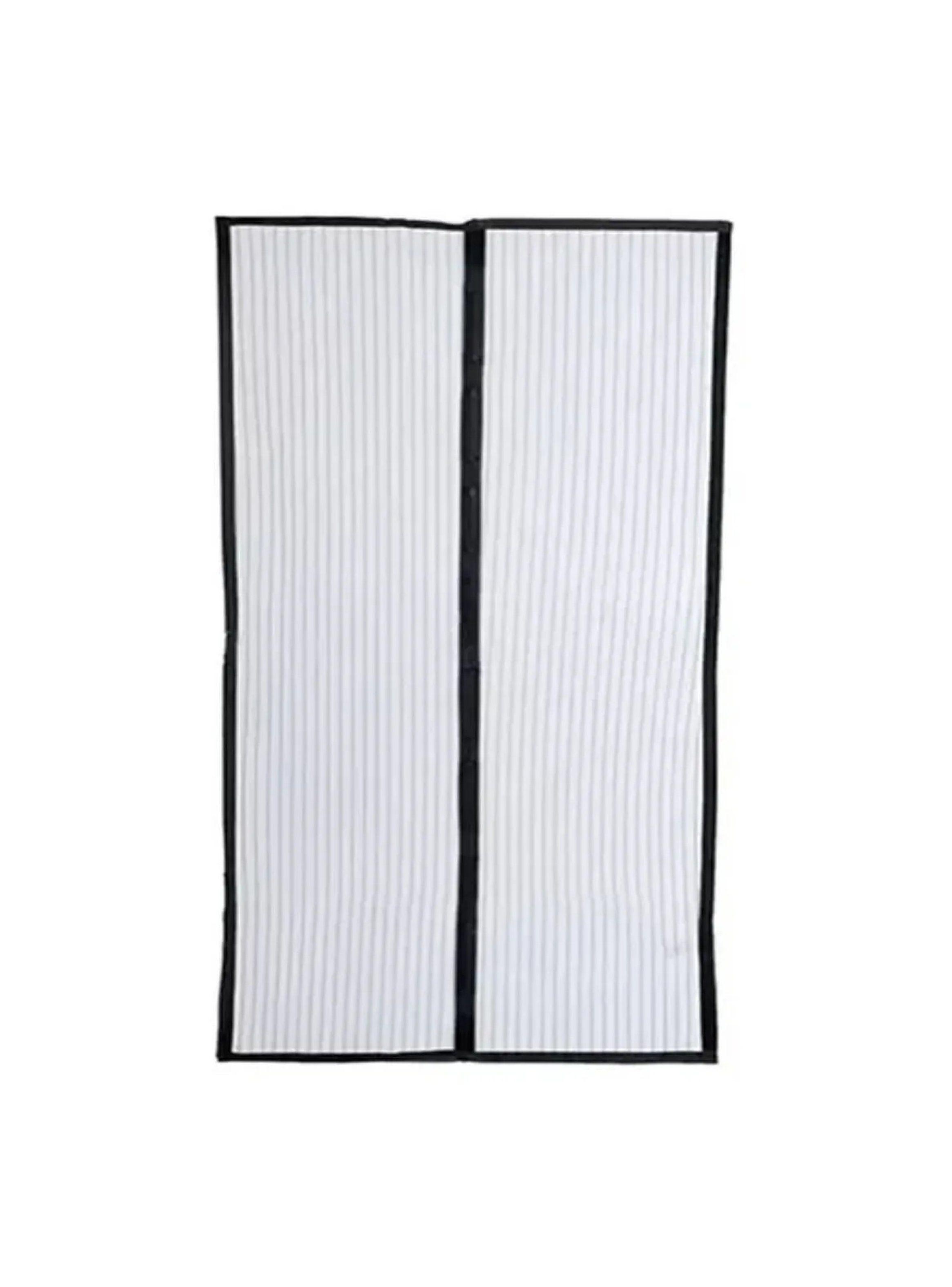 Cortina Mosquitera Magnética para Puertas Negra Rectangular-1