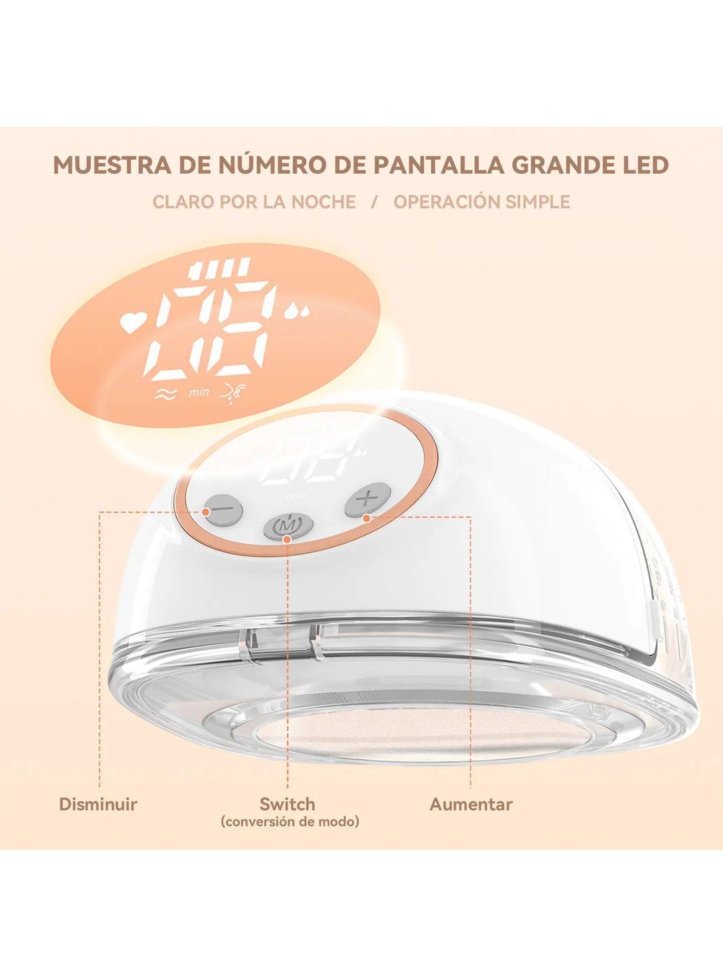 Extractor de Leche Eléctrico Pantalla LED Succión Ajustable-2