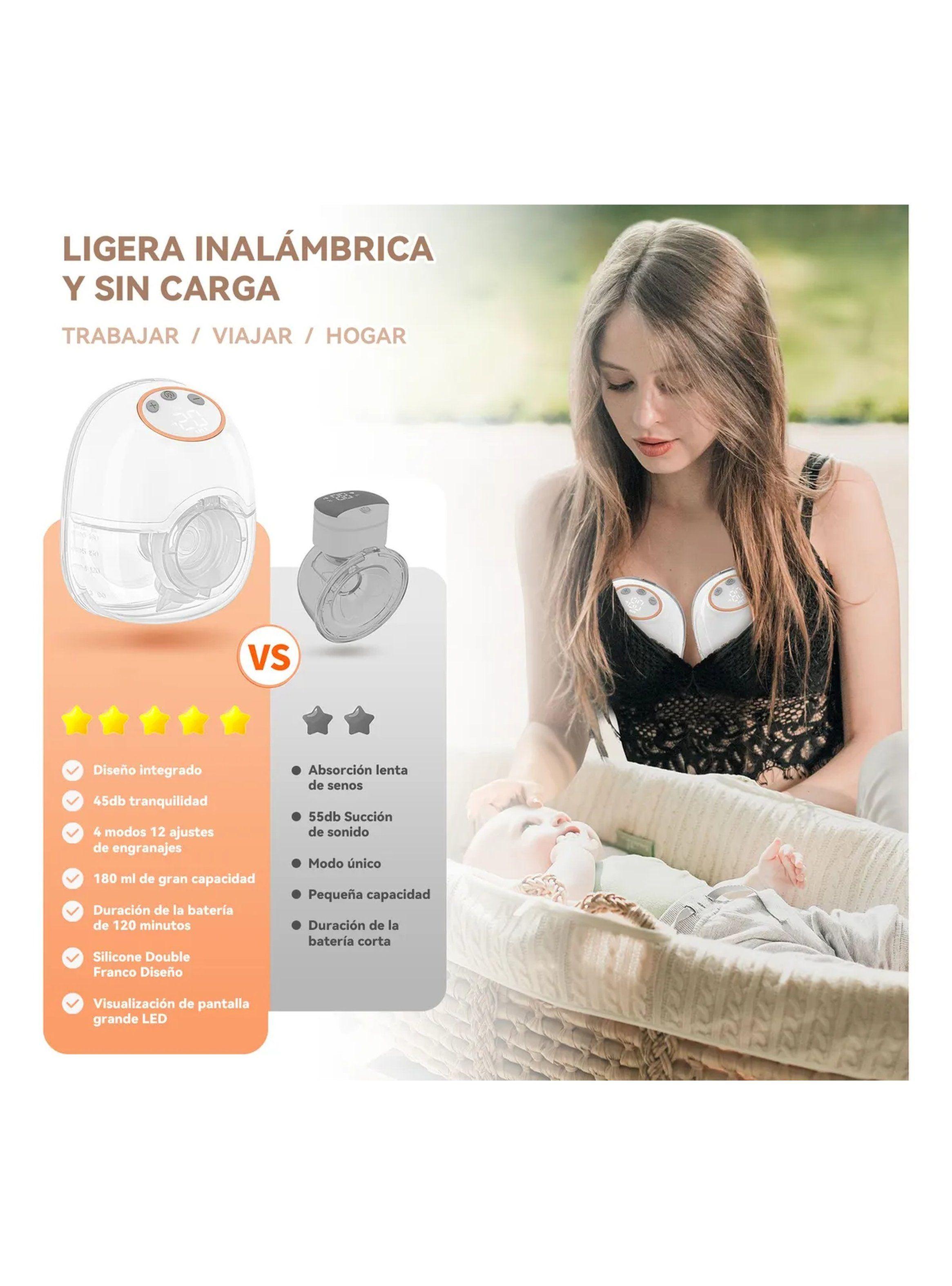 Extractor de Leche Eléctrico Pantalla LED Succión Ajustable-4